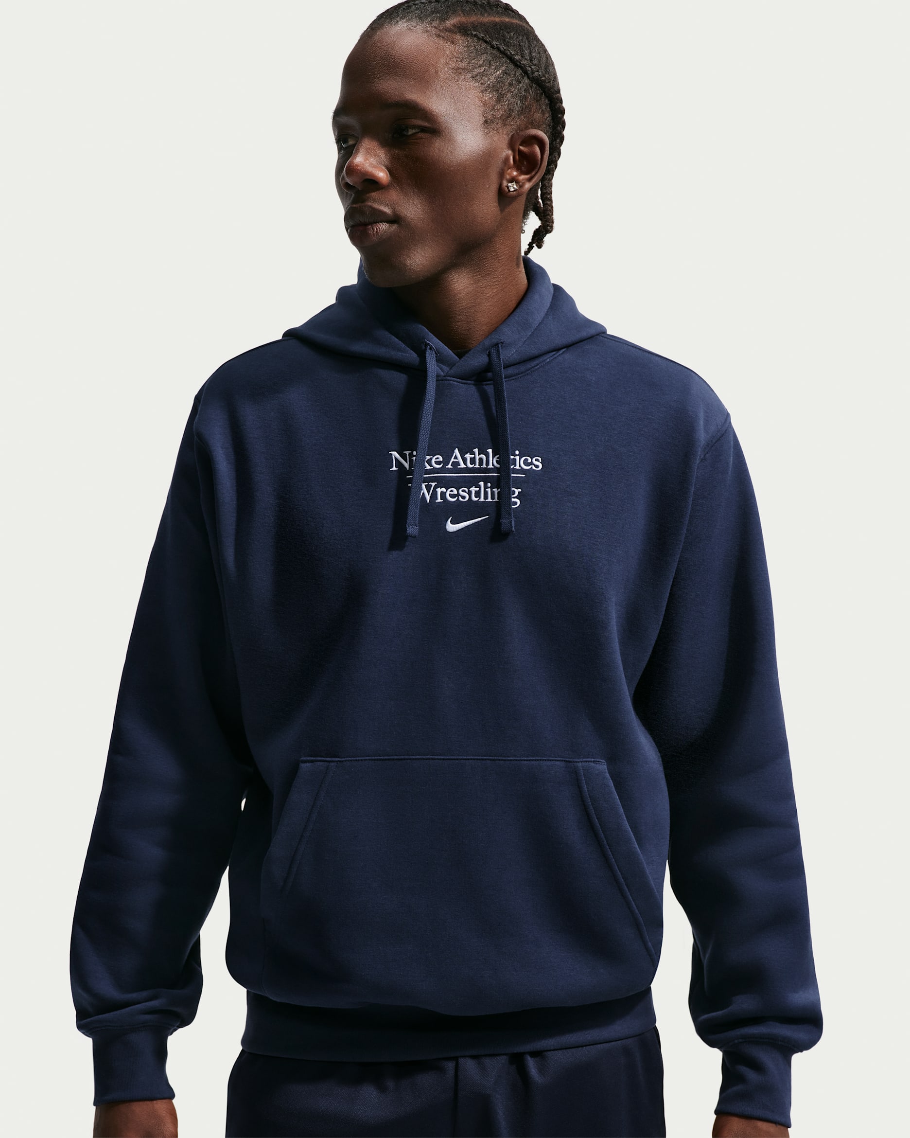 Nike Men's Wrestling Pullover Hoodie - College Navy