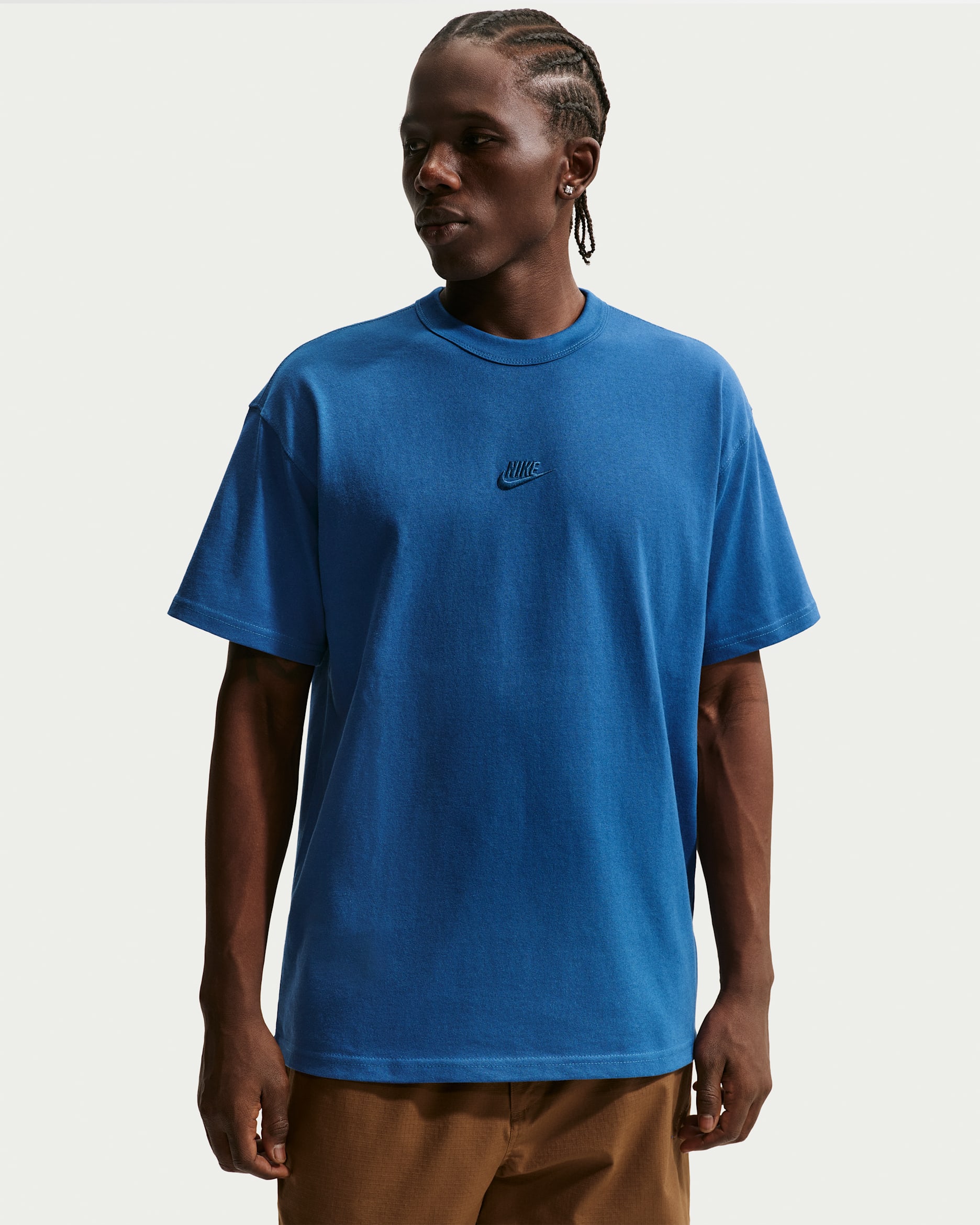 Nike Sportswear Premium Essentials Erkek Tişörtü - Court Blue