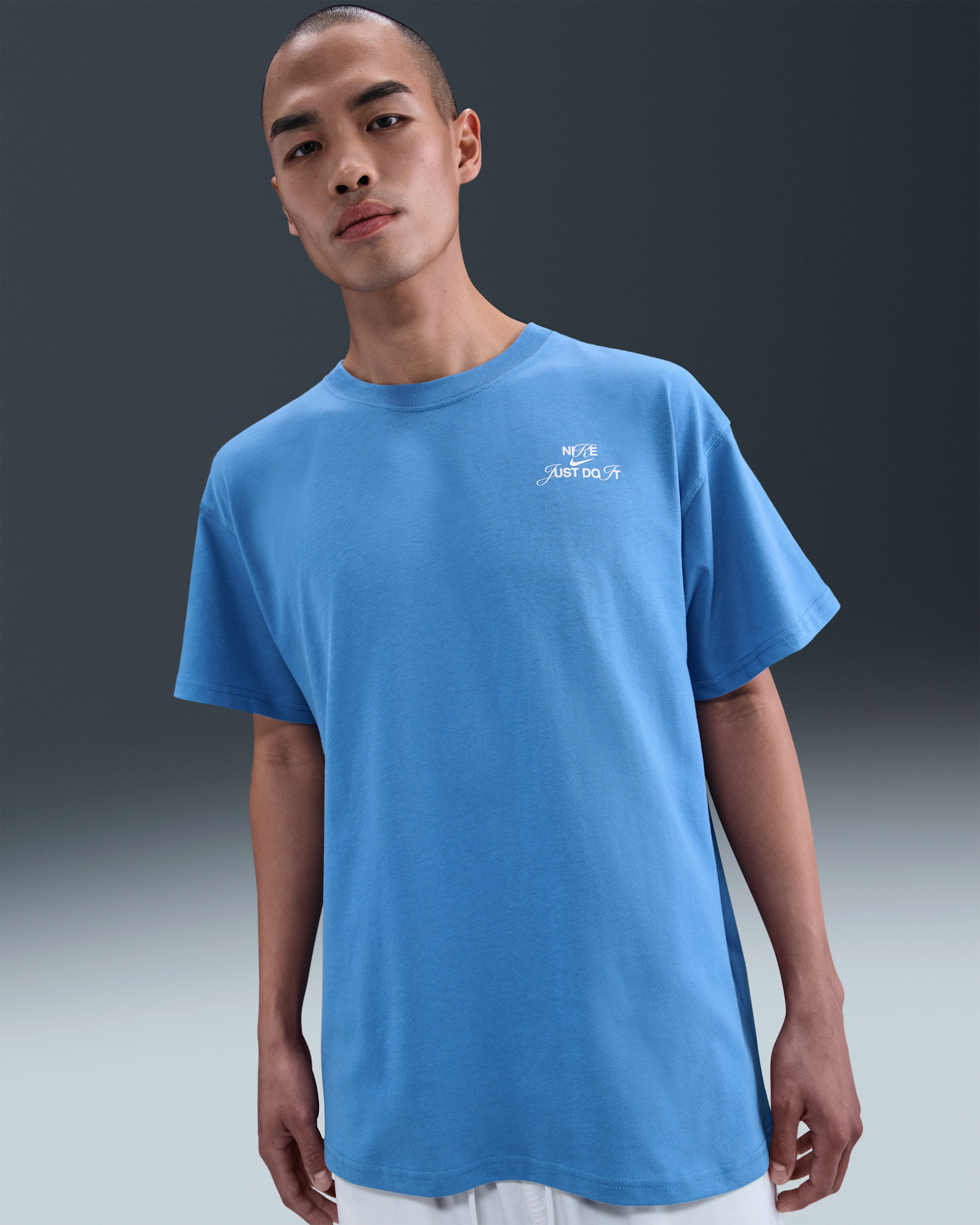 Nike Sportswear mintás férfipóló - Star Blue