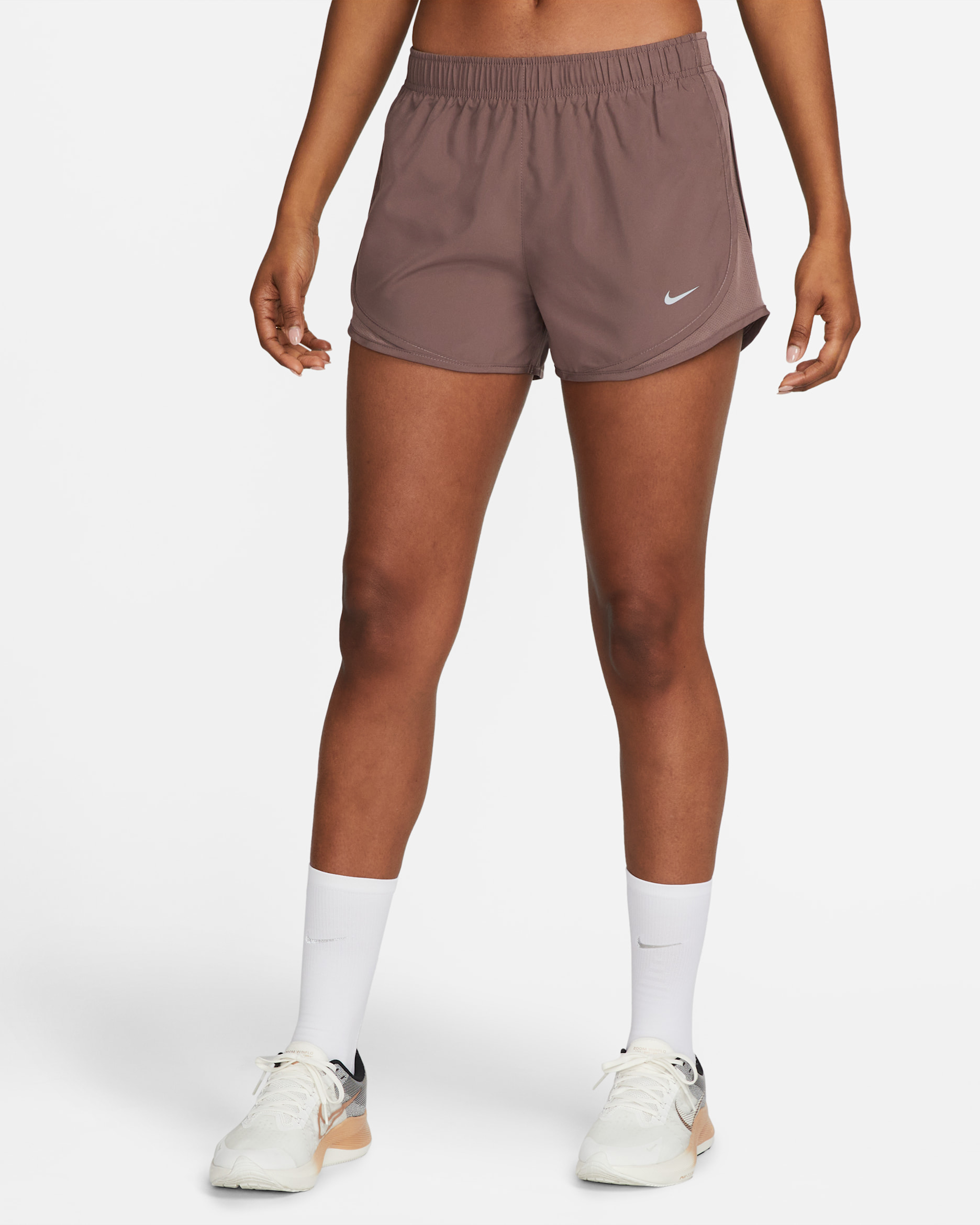 Nike Tempo Shorts de correr con forro de ropa interior para mujer - Eclipse ciruela/Eclipse ciruela/Eclipse ciruela/Gris lobo