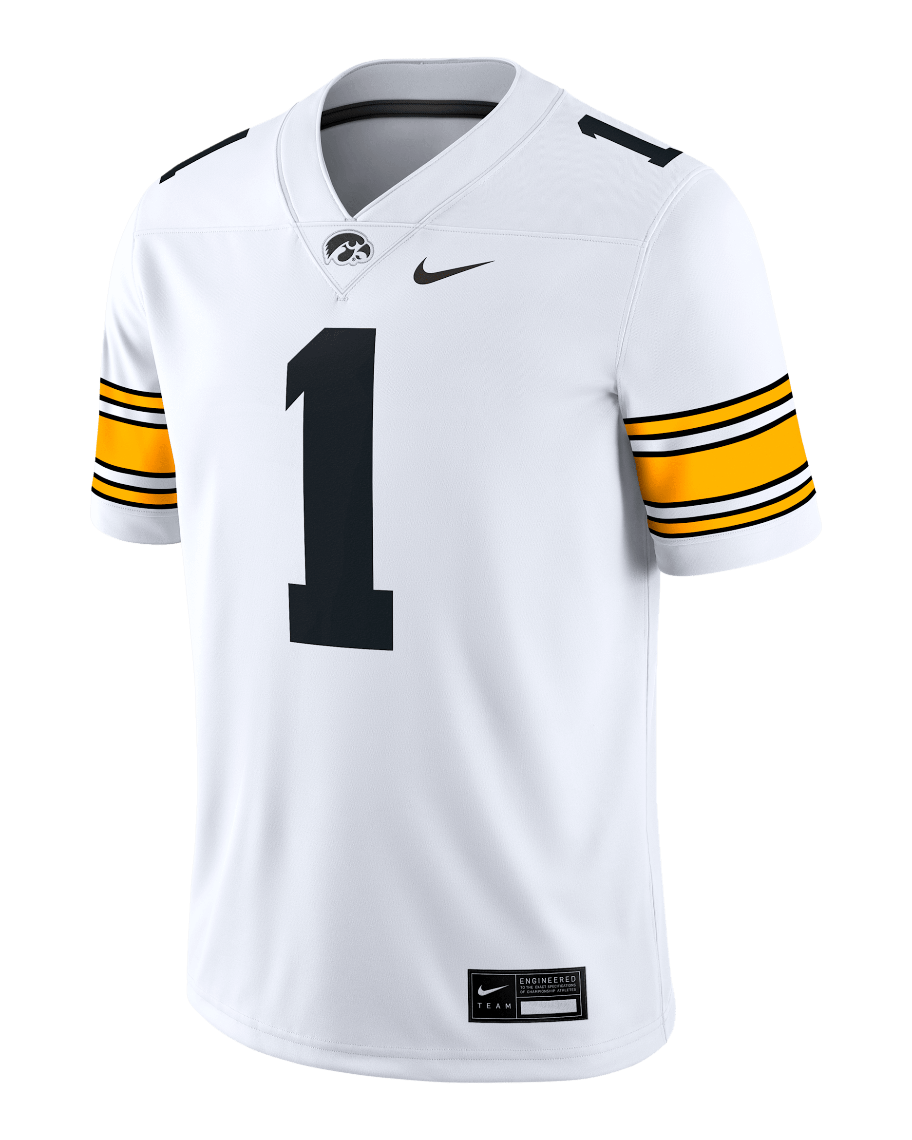 Iowa Men’s Nike Dri-FIT College Game Jersey - White