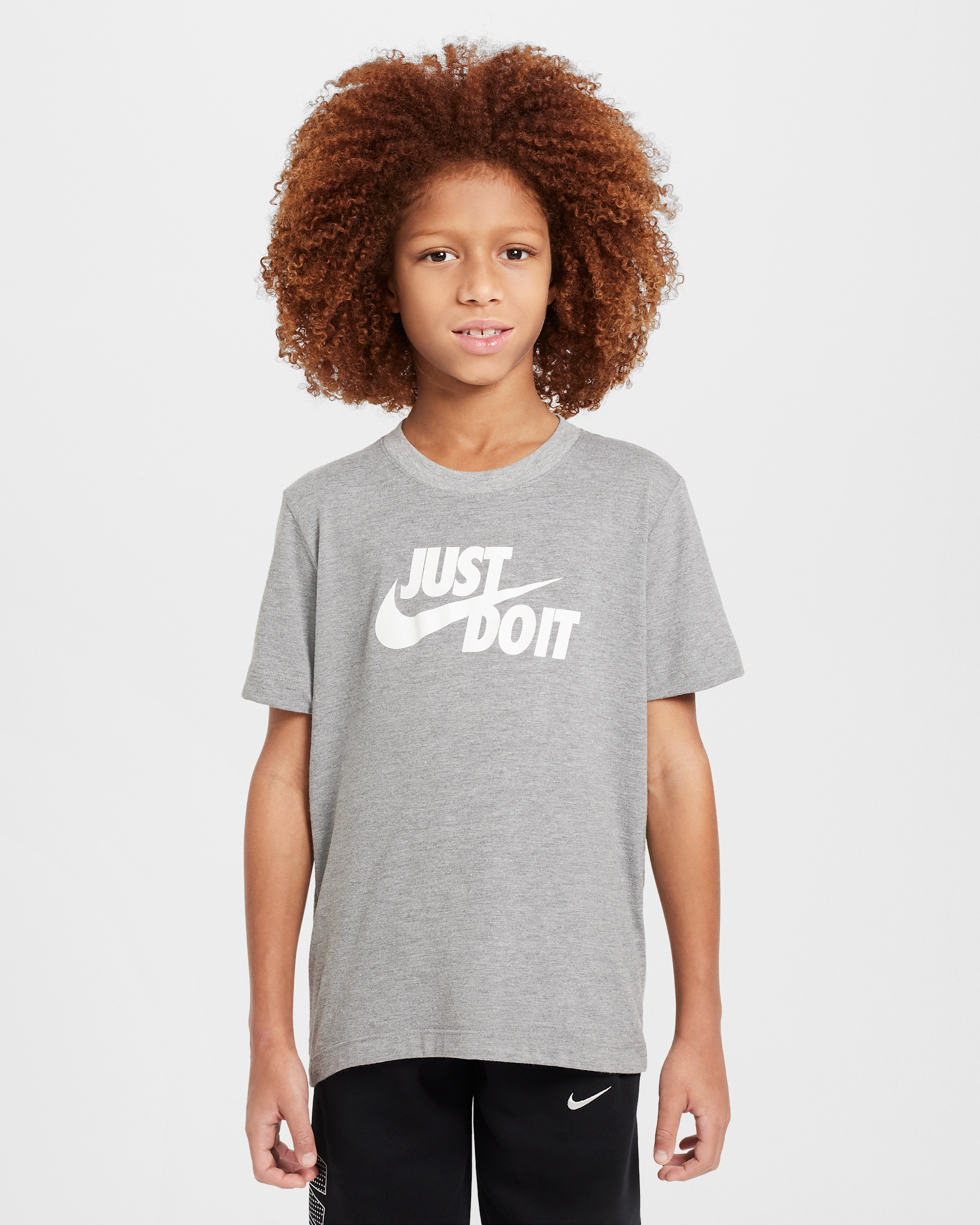 T-shirt Nike Sportswear Júnior - Cinzento Heather escuro