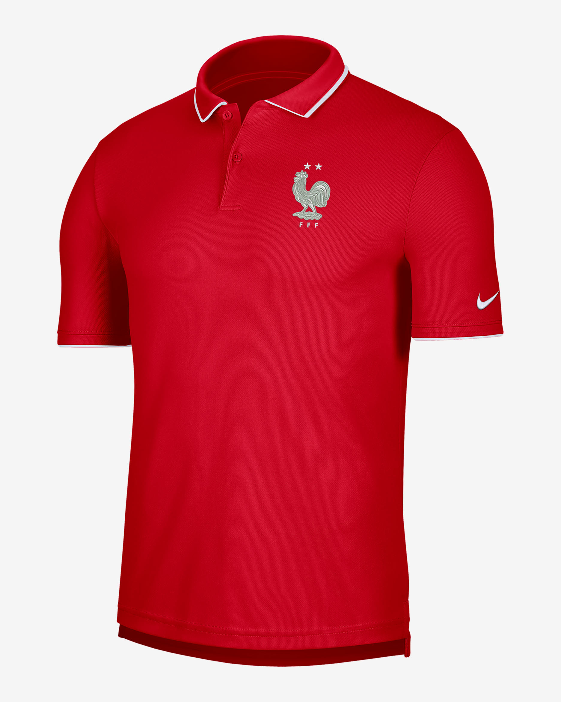 FFF Men's Nike Dri-FIT Collegiate Soccer Polo - University Red