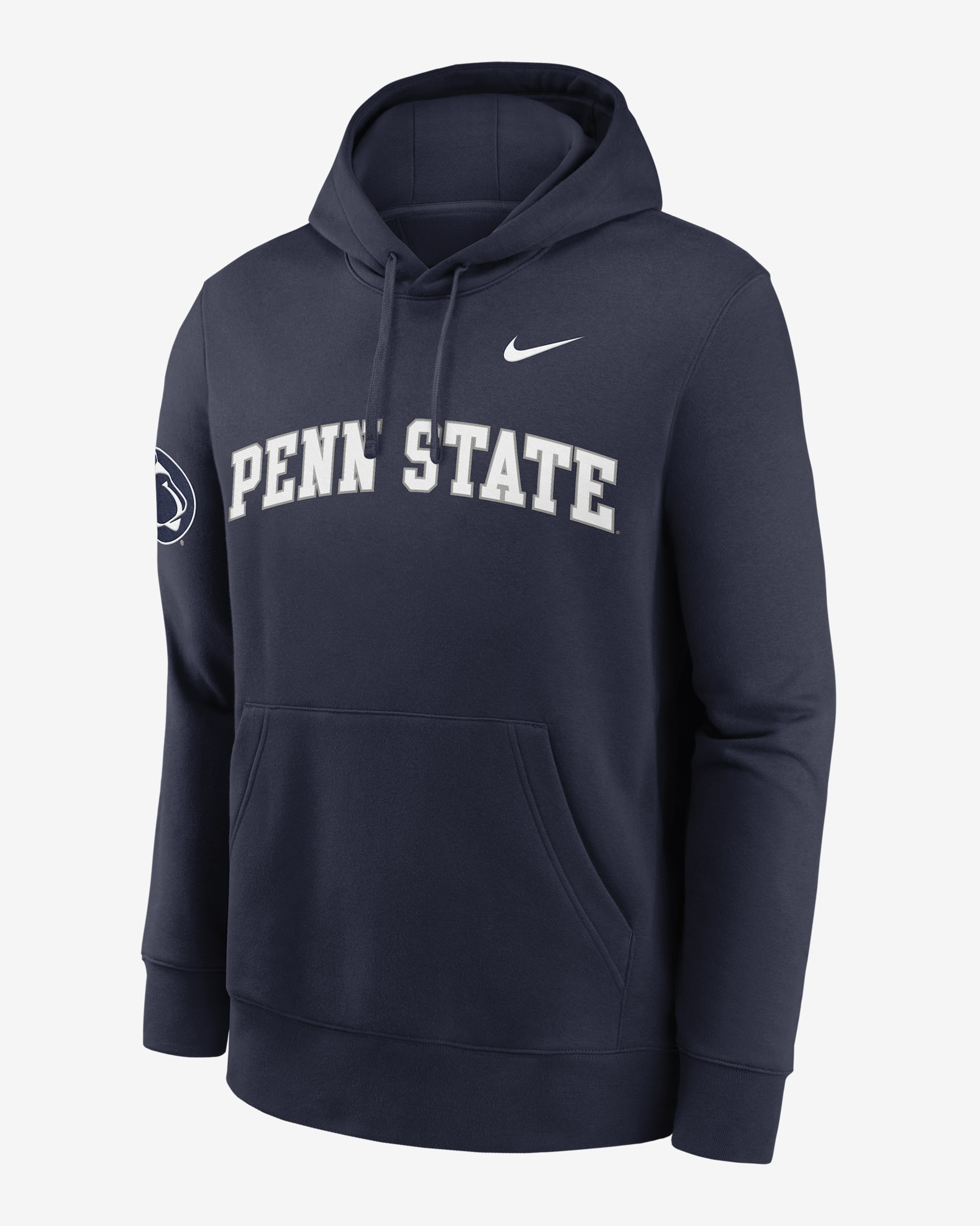Penn State Sideline Club Men's Nike College Pullover Hoodie - Navy