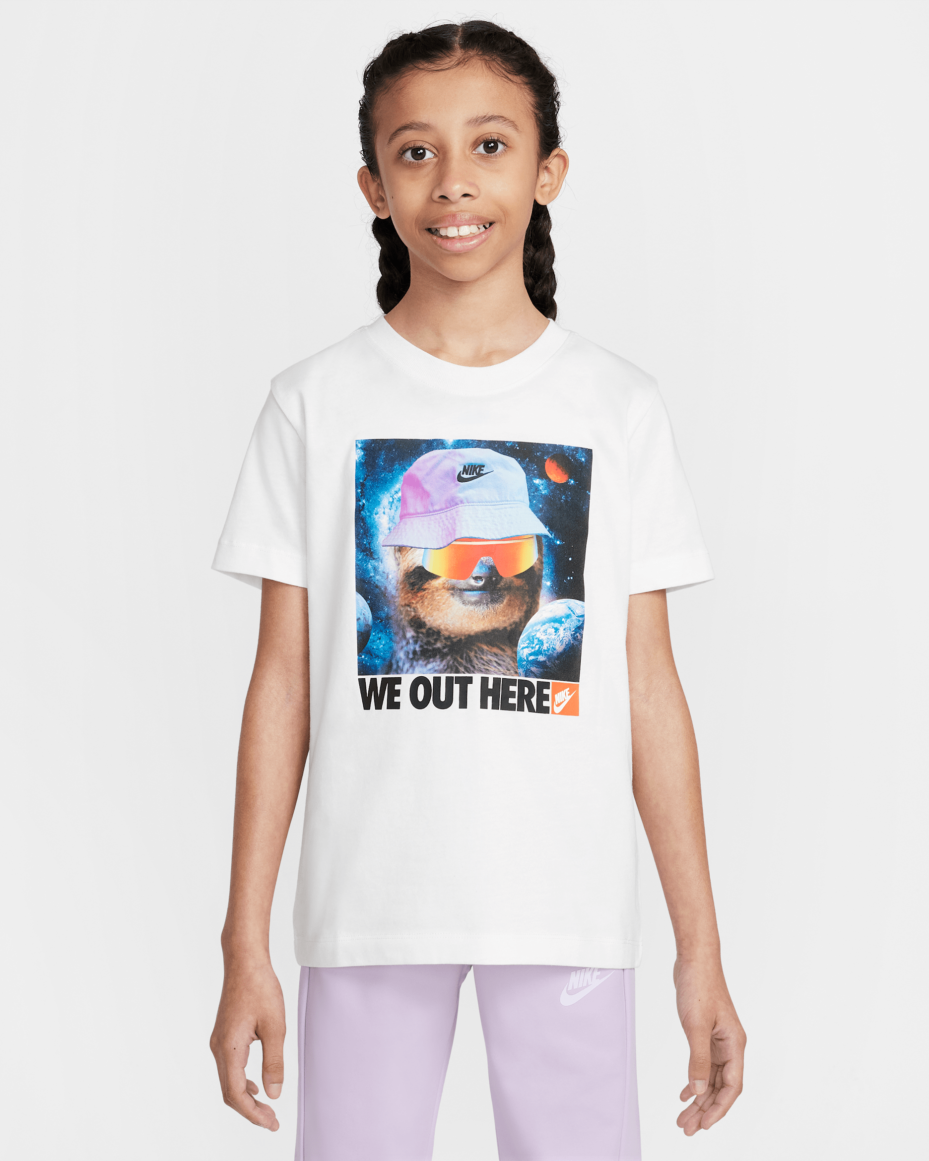 Nike Sportswear Big Kids' T-Shirt - White