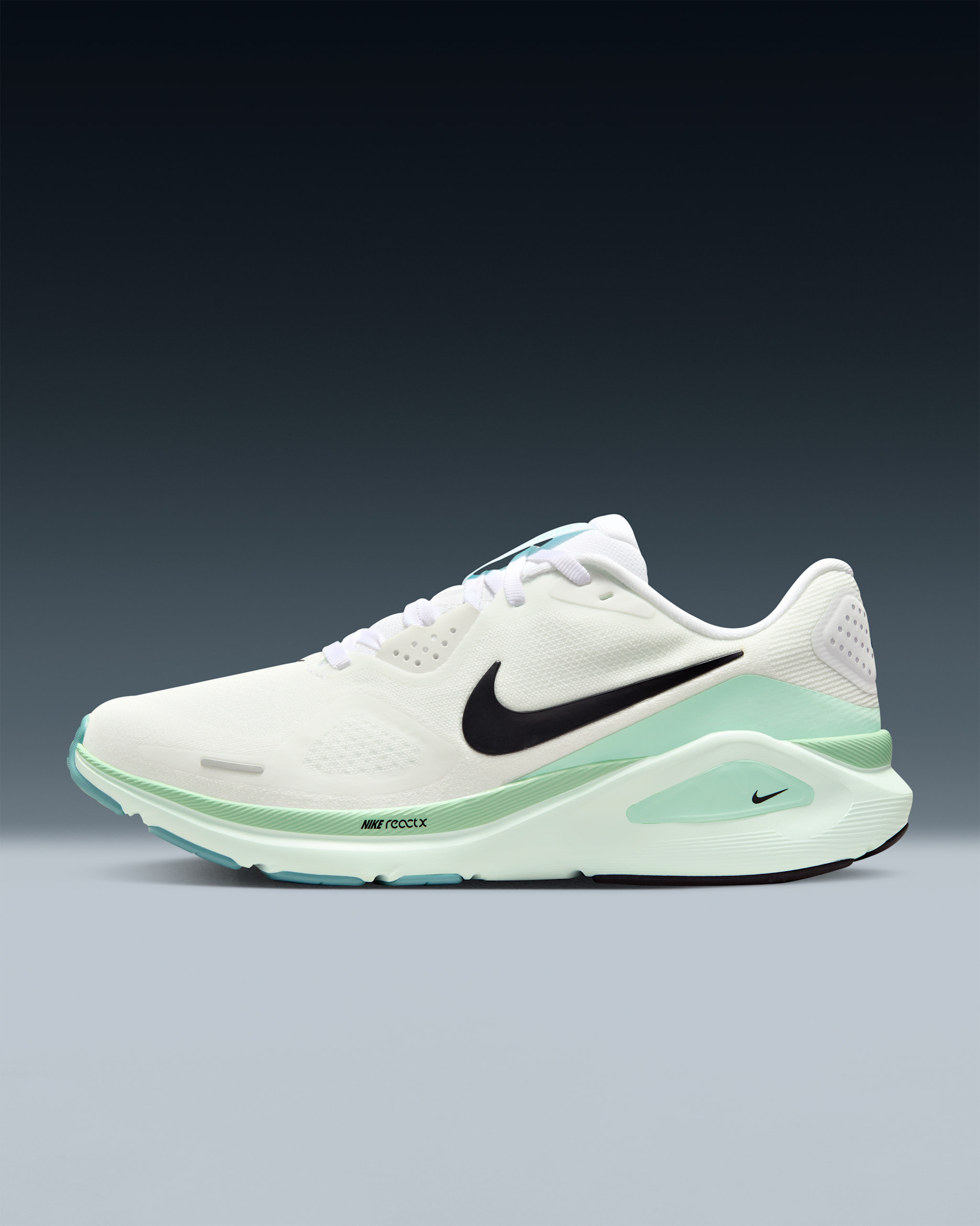 Nike Structure 26 Women's Road Running Shoes - White/Barely Green/Mint Foam/Black