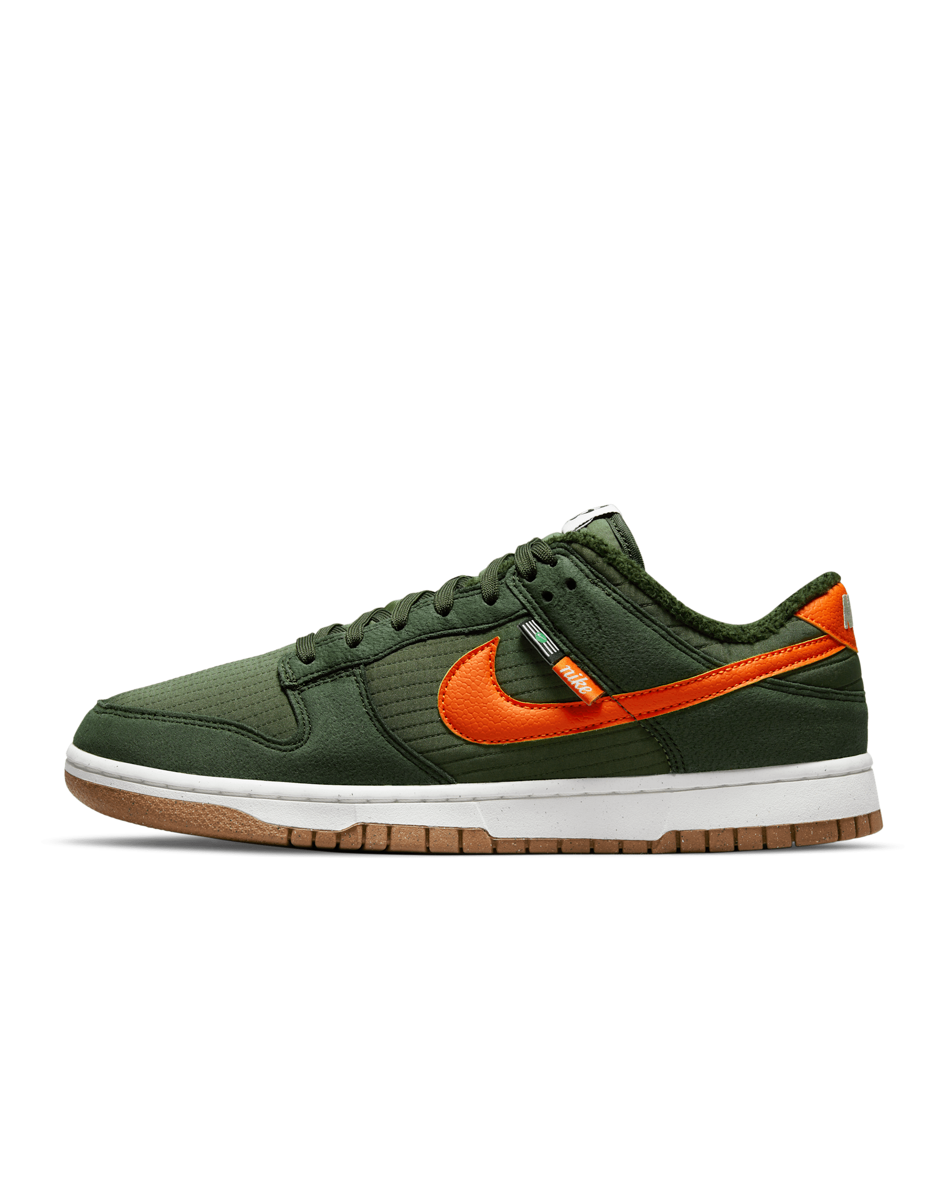 Nike Dunk Low Retro Next Nature Men's Shoes - Sequoia/Medium Olive/Sail/Orange