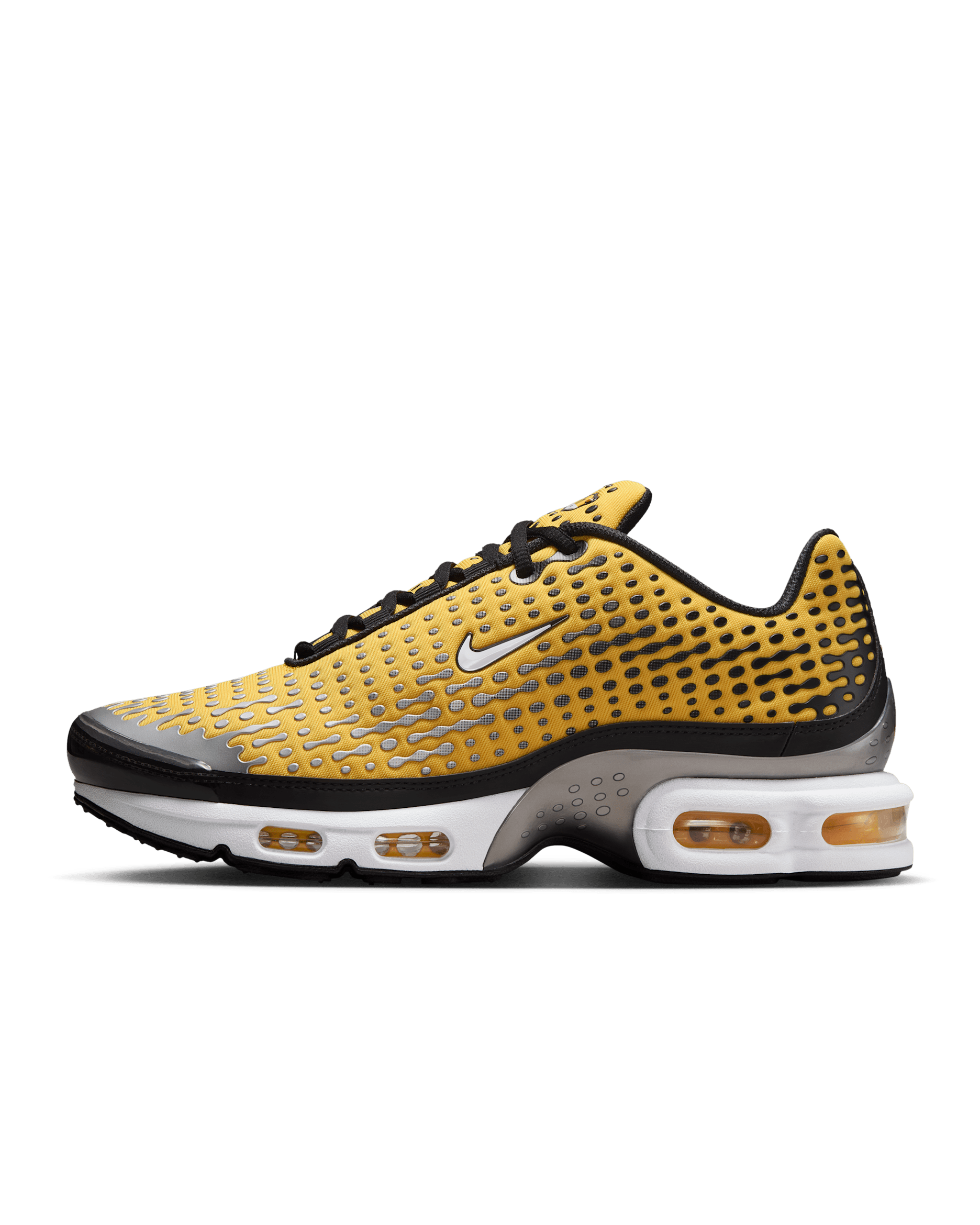 Tenis para hombre Nike Air Max Plus VIII - Amarillo universitario/Negro/Plata metalizado/Blanco