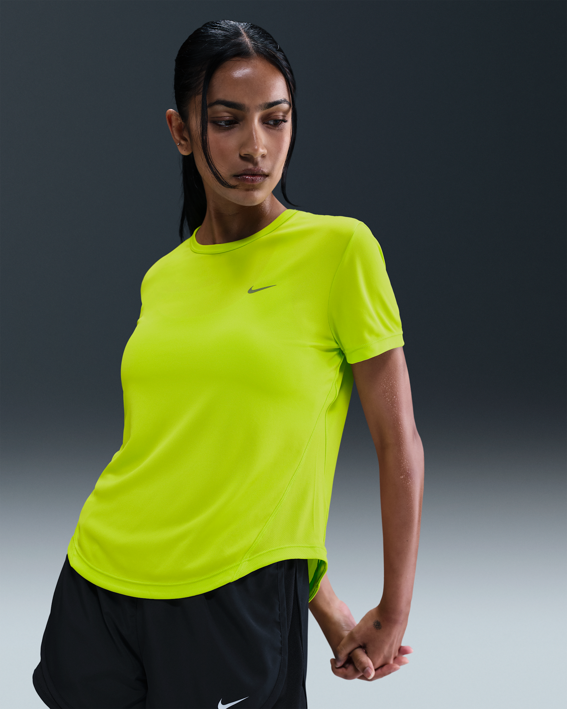 Nike Tempo Women's Dri-FIT Short-Sleeve Running Top - Cyber