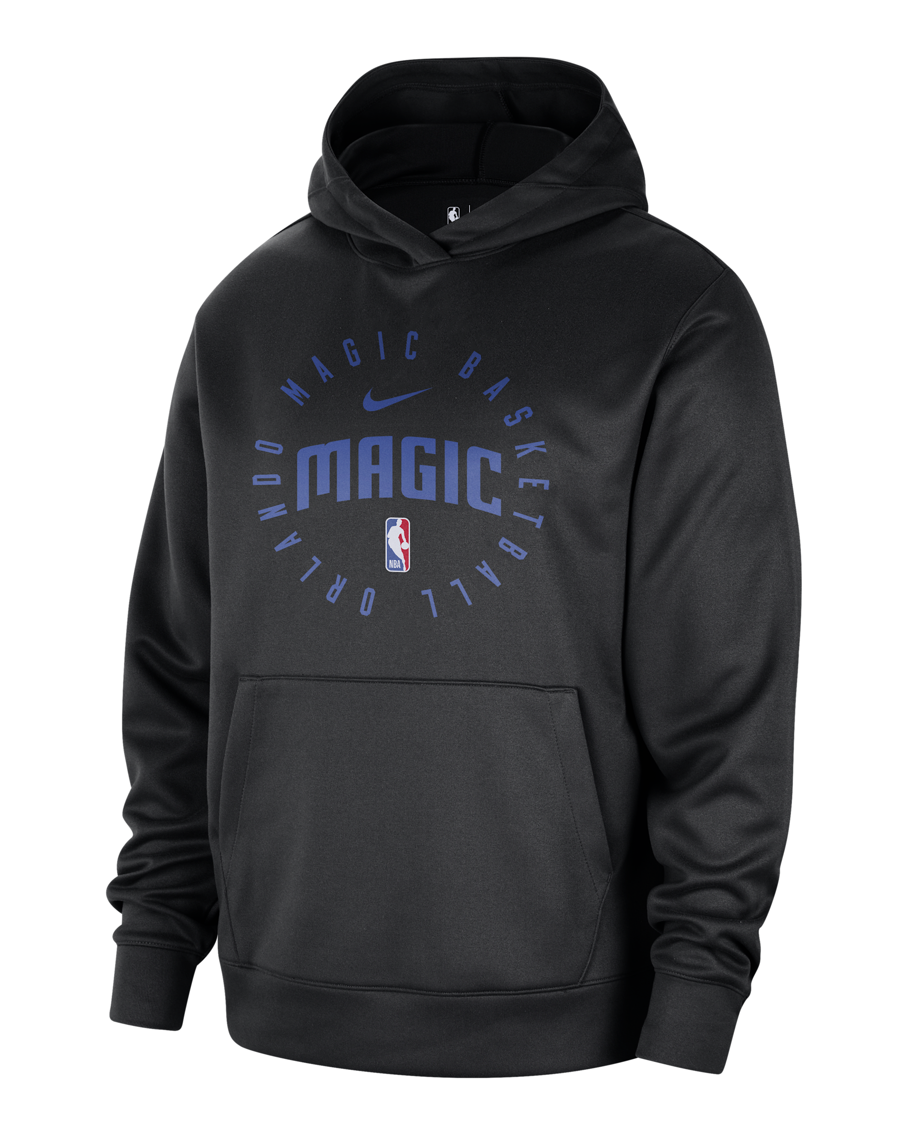 Sudadera con gorro sin cierre de la NBA para hombre Nike Dri-FIT Orlando Magic Spotlight - Negro/Royal juego