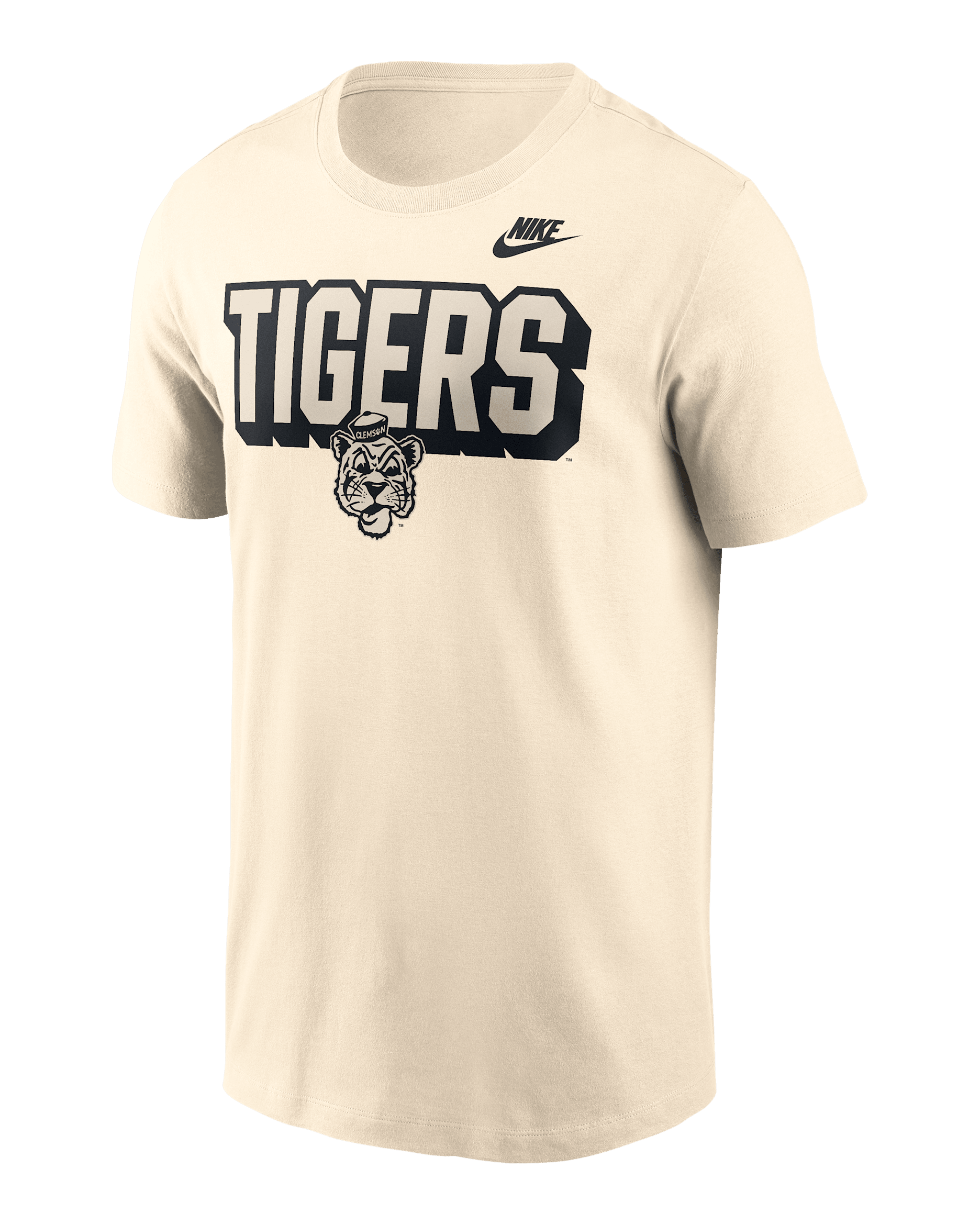 Clemson Team Bold Men's Nike College T-Shirt - Natural