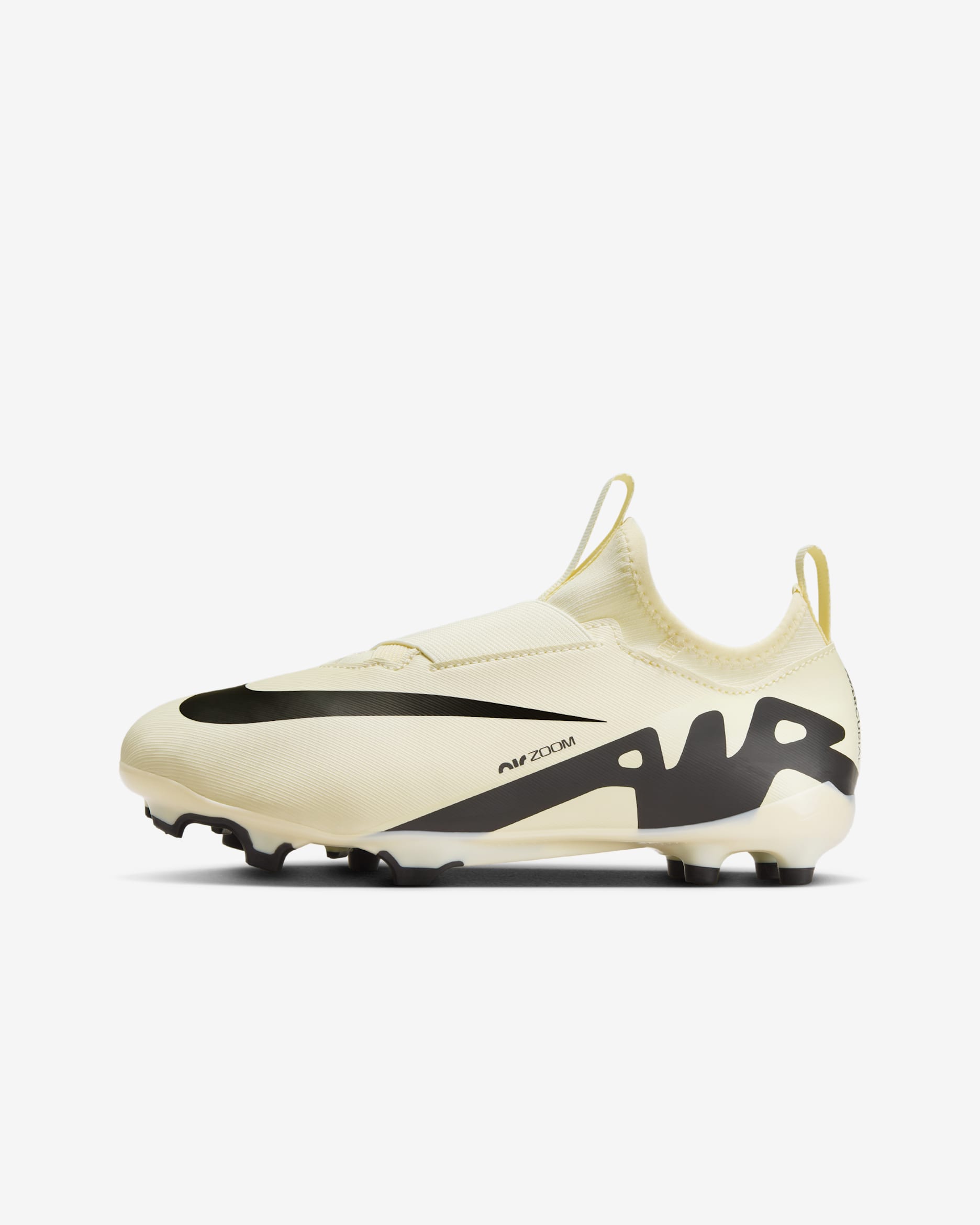 Nike Jr. Mercurial Vapor 15 Academy Little/Big Kids' Multi-Ground Low-Top Soccer Cleats - Lemonade/Black