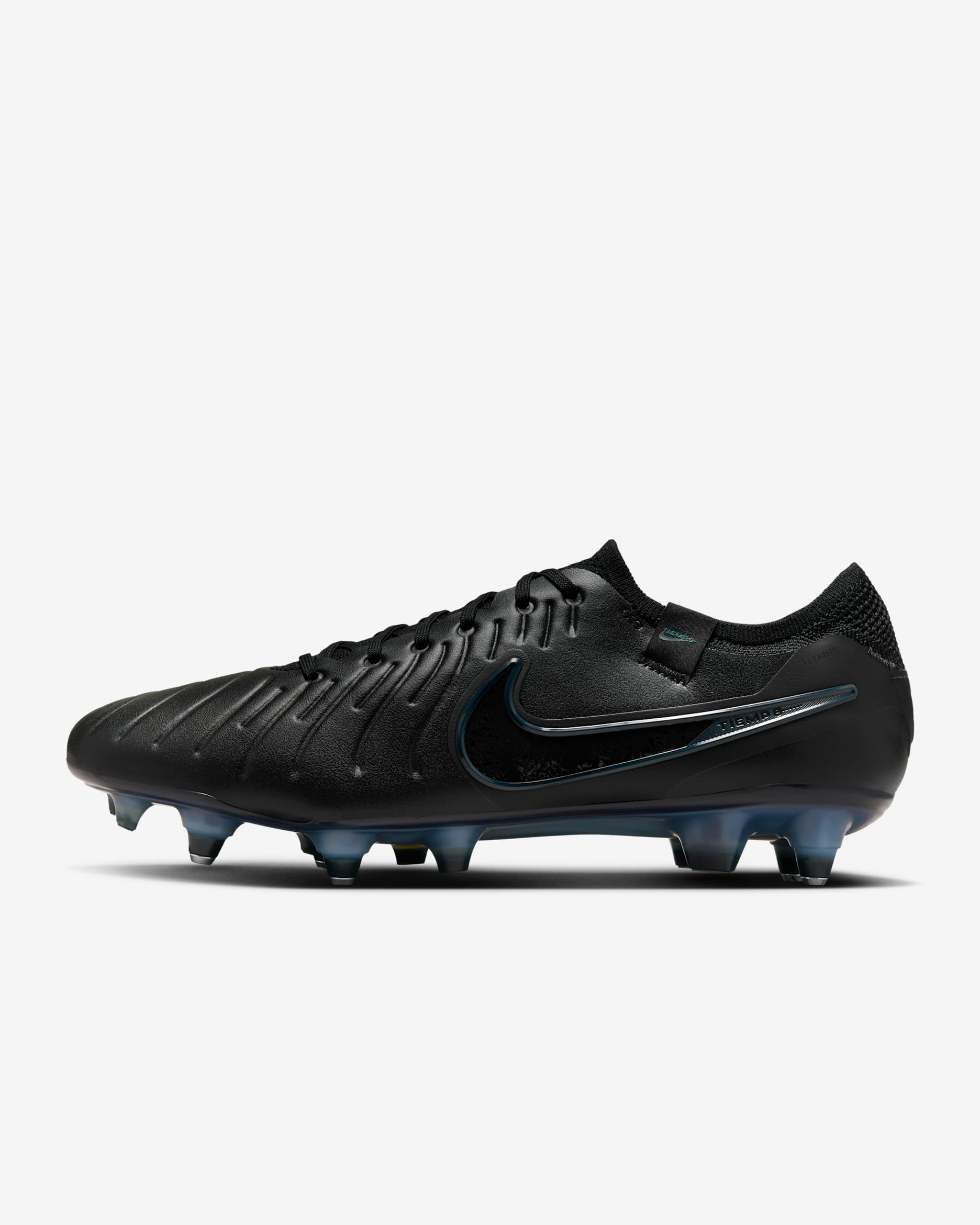 Fotbollssko för vått gräs Nike Tiempo Legend 10 Elite med lågt skaft - Svart/Deep Jungle/Svart