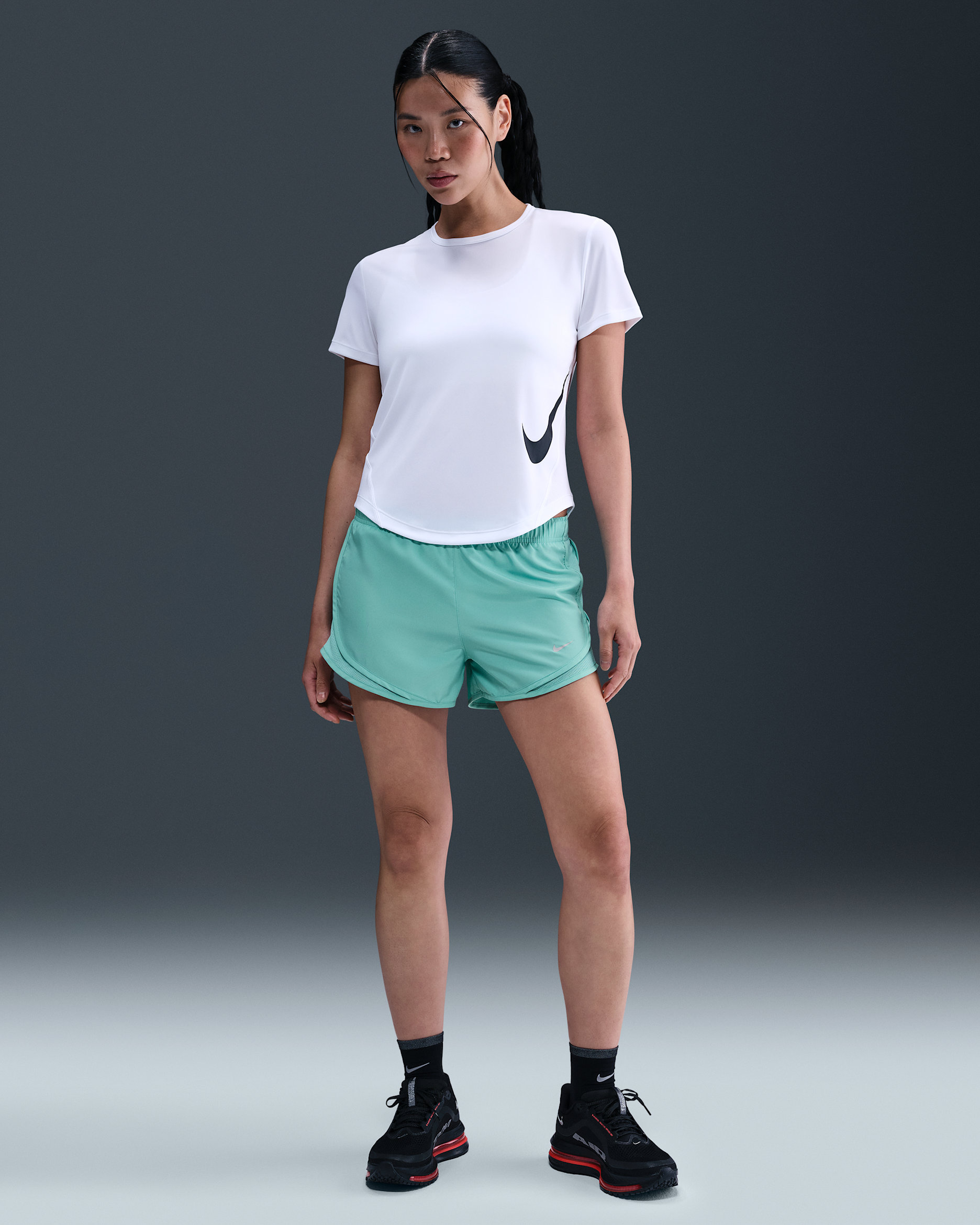 Nike Tempo Women's Running Shorts - Green Frost/Green Frost/Wolf Grey