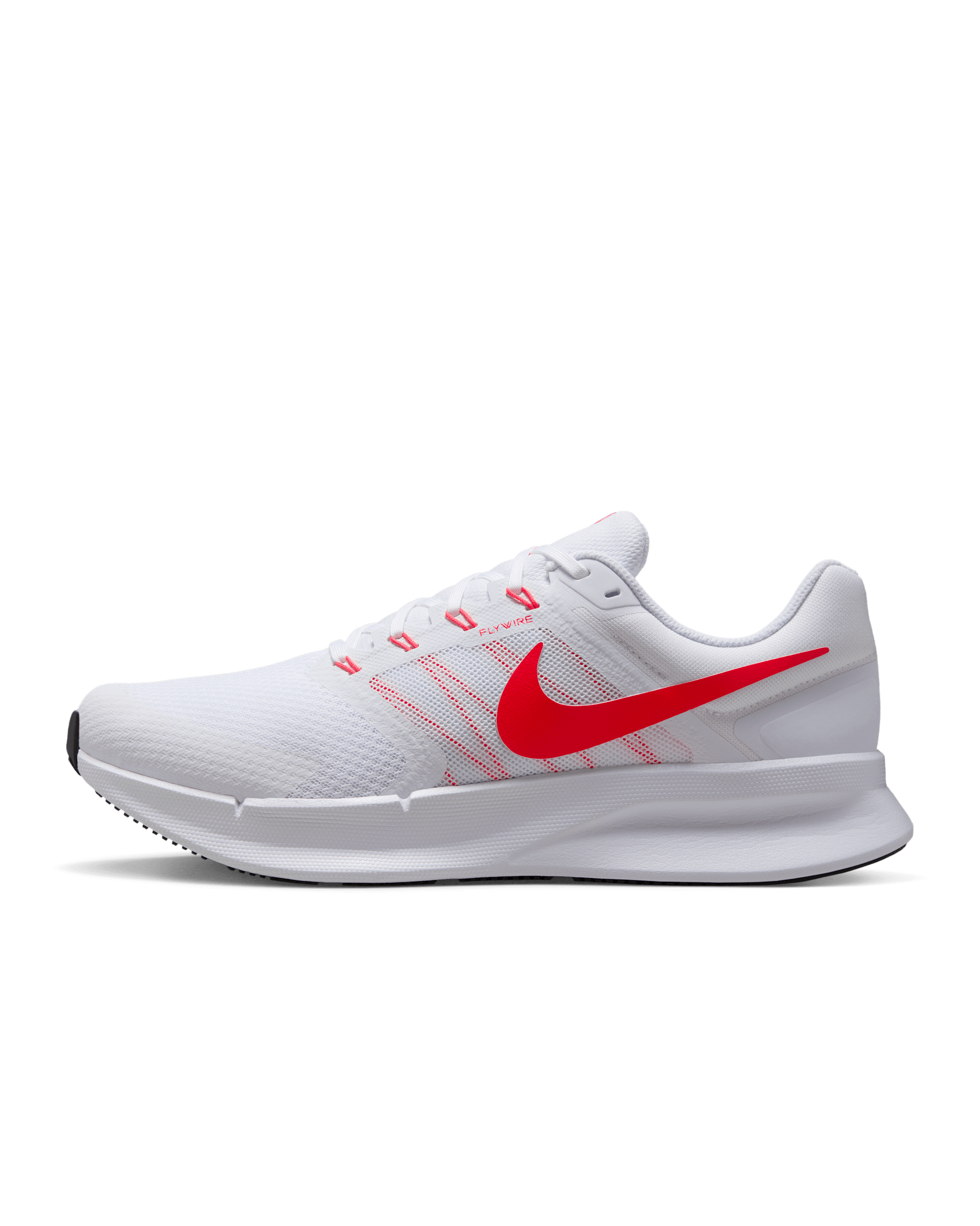 Nike Run Swift 3 男款路跑鞋 - 白色/黑色/Bright Crimson