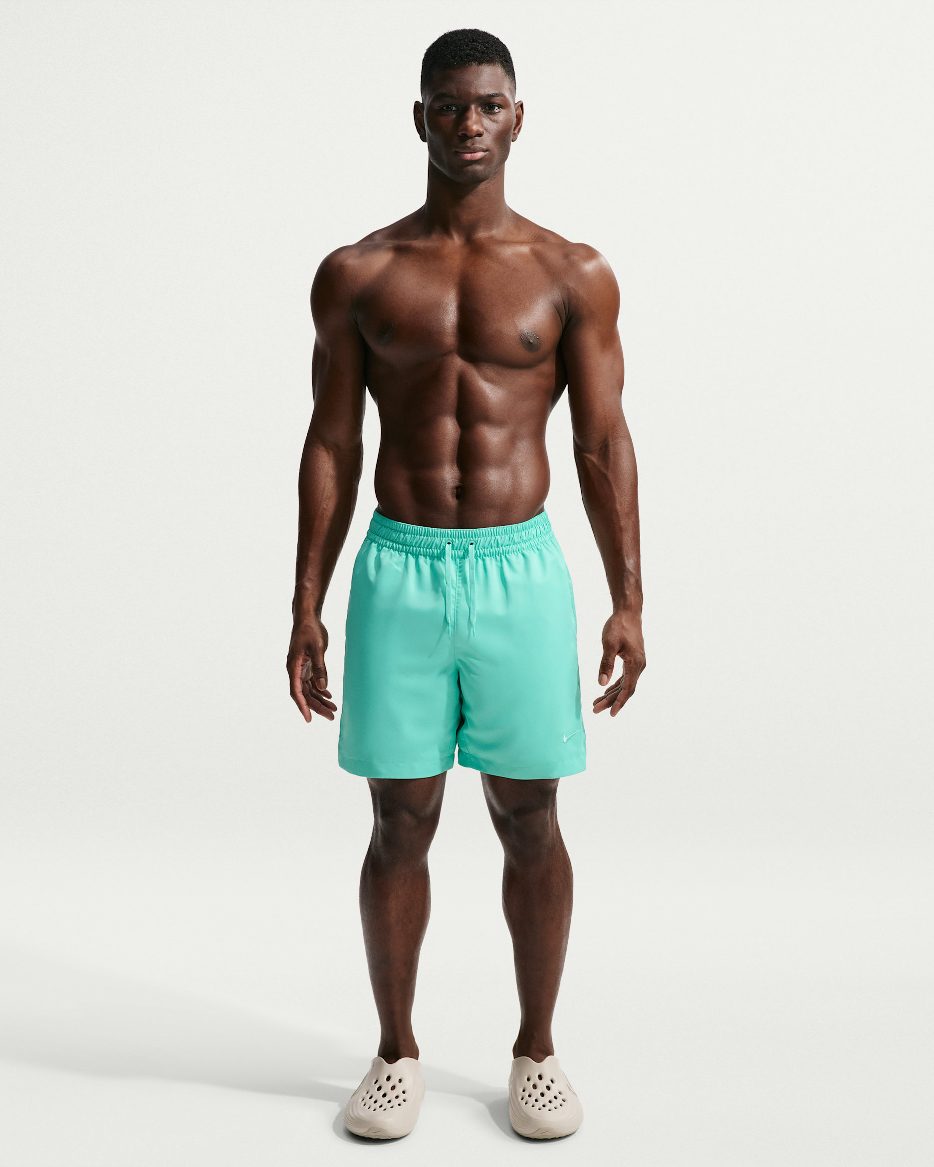 Nike Swim Fadeaway Essential Men's 7" Fully Lined Volley Short - Bleached Turquoise