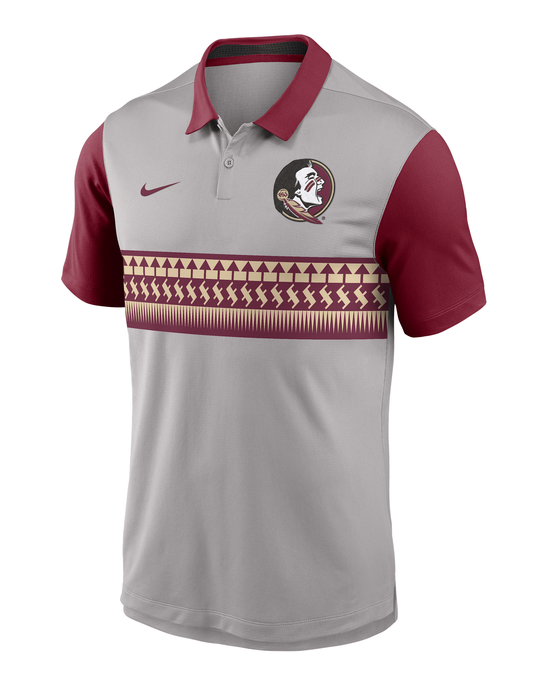 Florida State Vapor Men's Nike Dri-FIT College Polo - Grey