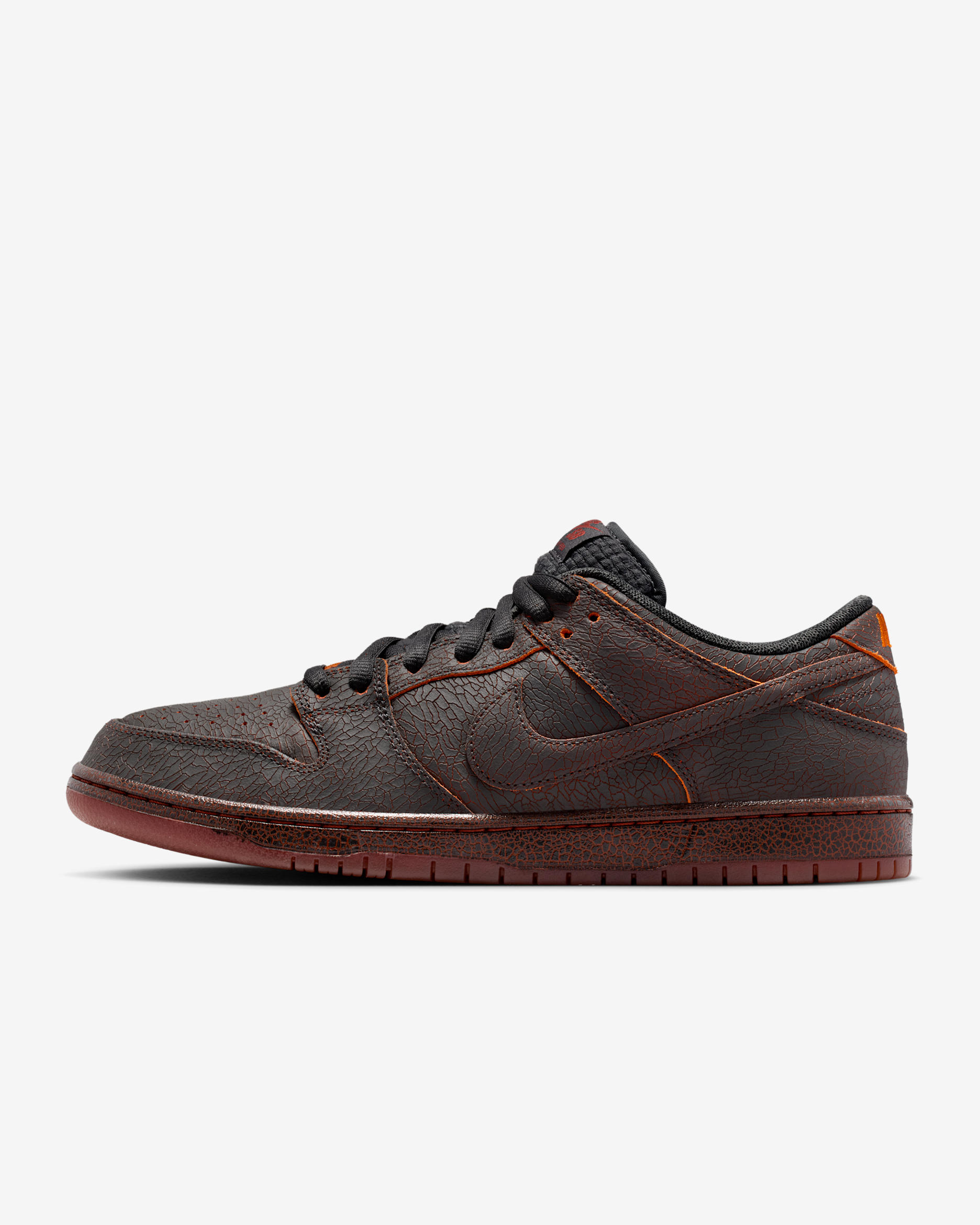 Nike SB Dunk Low Pro Premium Skate Shoes - Dark Smoke Grey/Black/Cinnamon/Campfire Orange