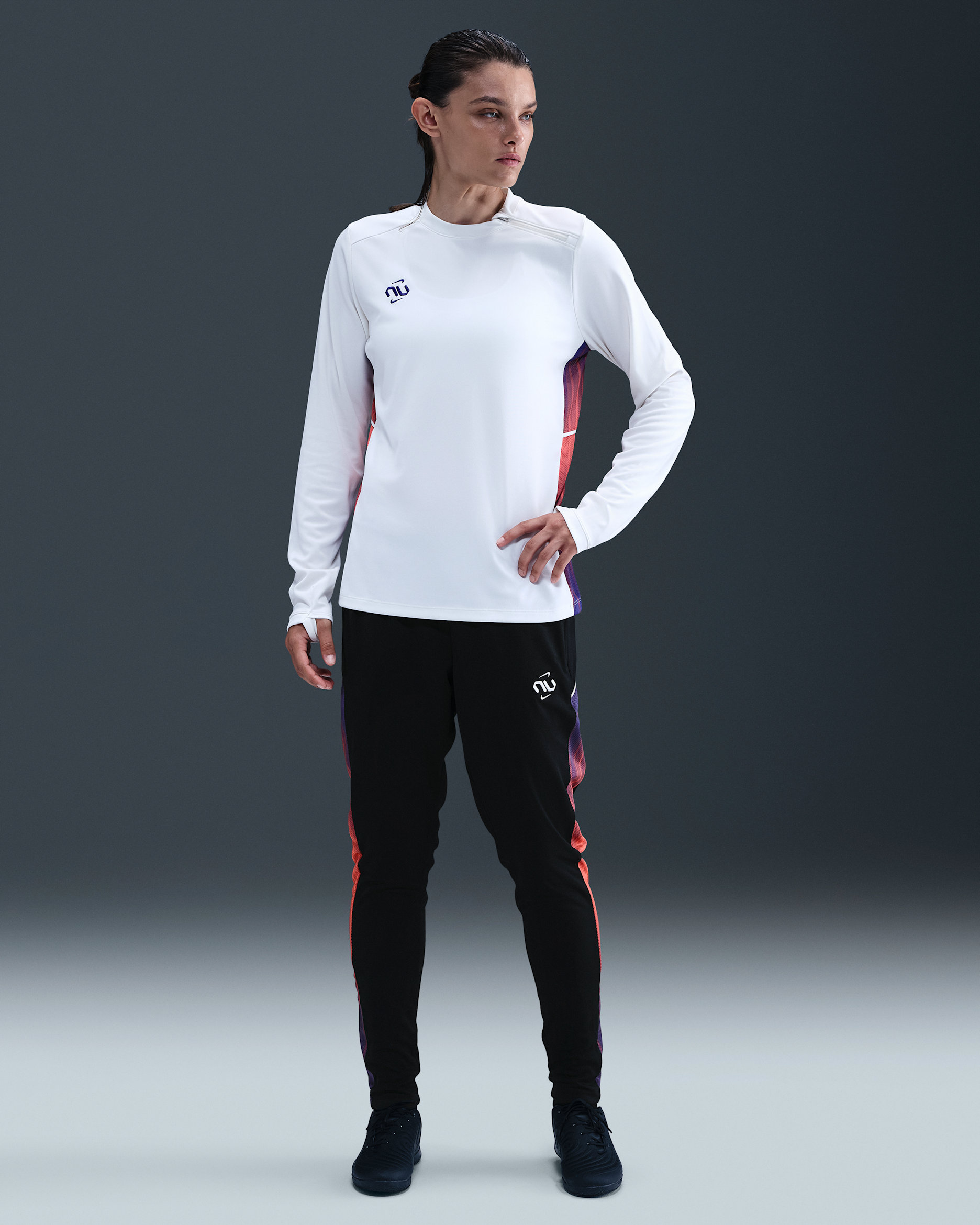Nike United Academy Women's Dri-FIT Soccer Knit Pants - Black/Dark Concord/Sail