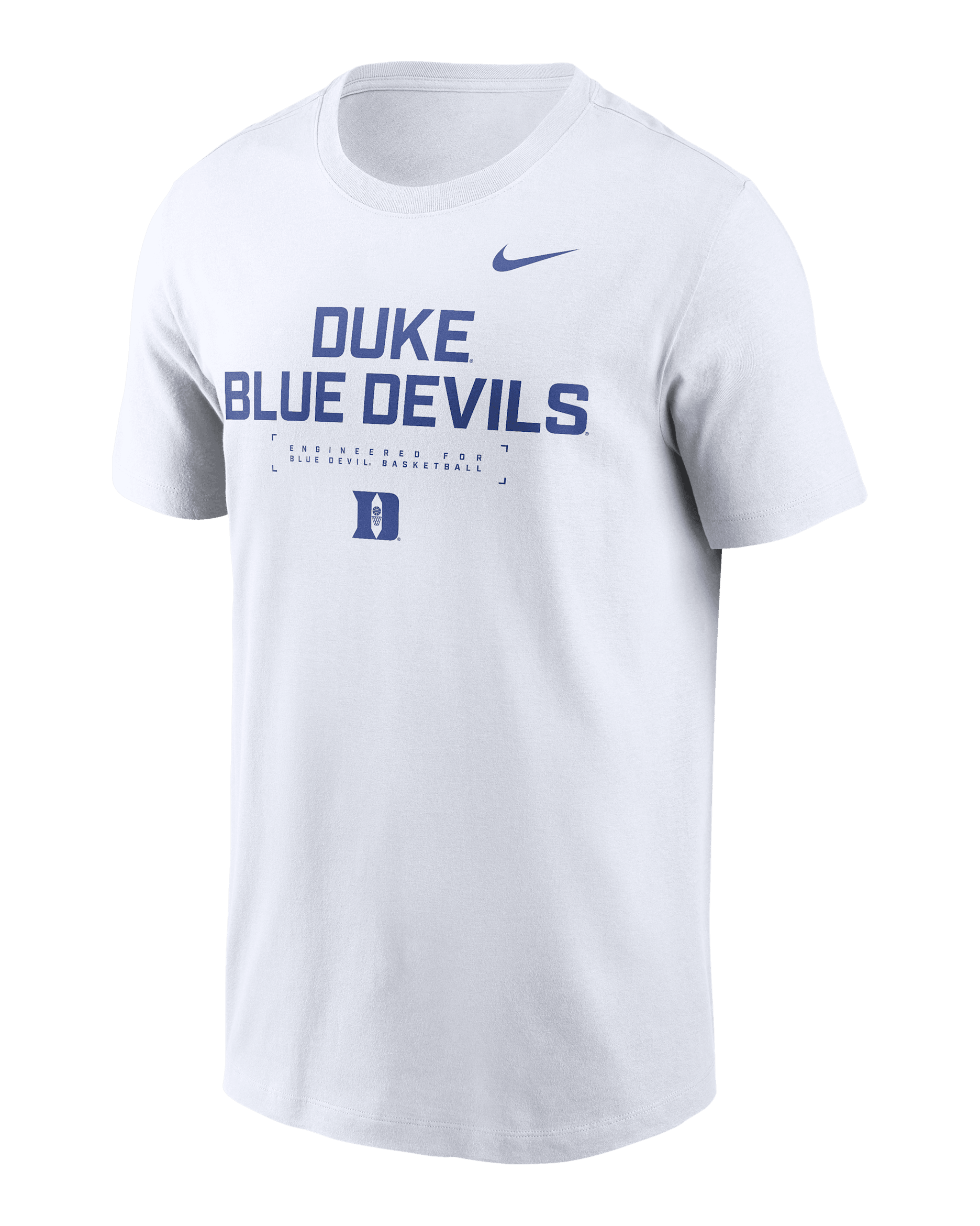 Duke Courtside Basketball Men's Nike Dri-FIT College T-Shirt - White