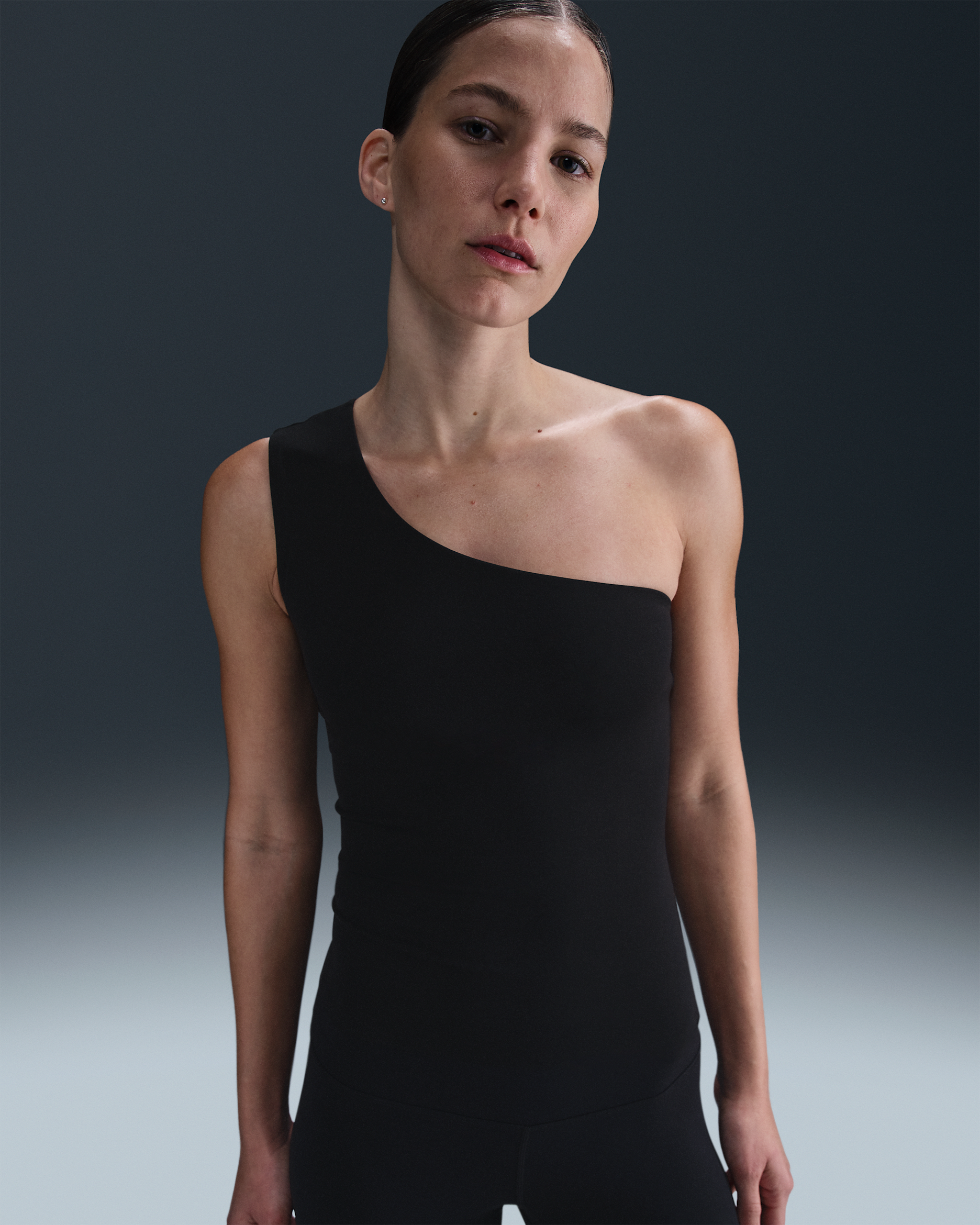 Nike Zenvy Women's Dri-FIT Asymmetrical Tank Top - Black