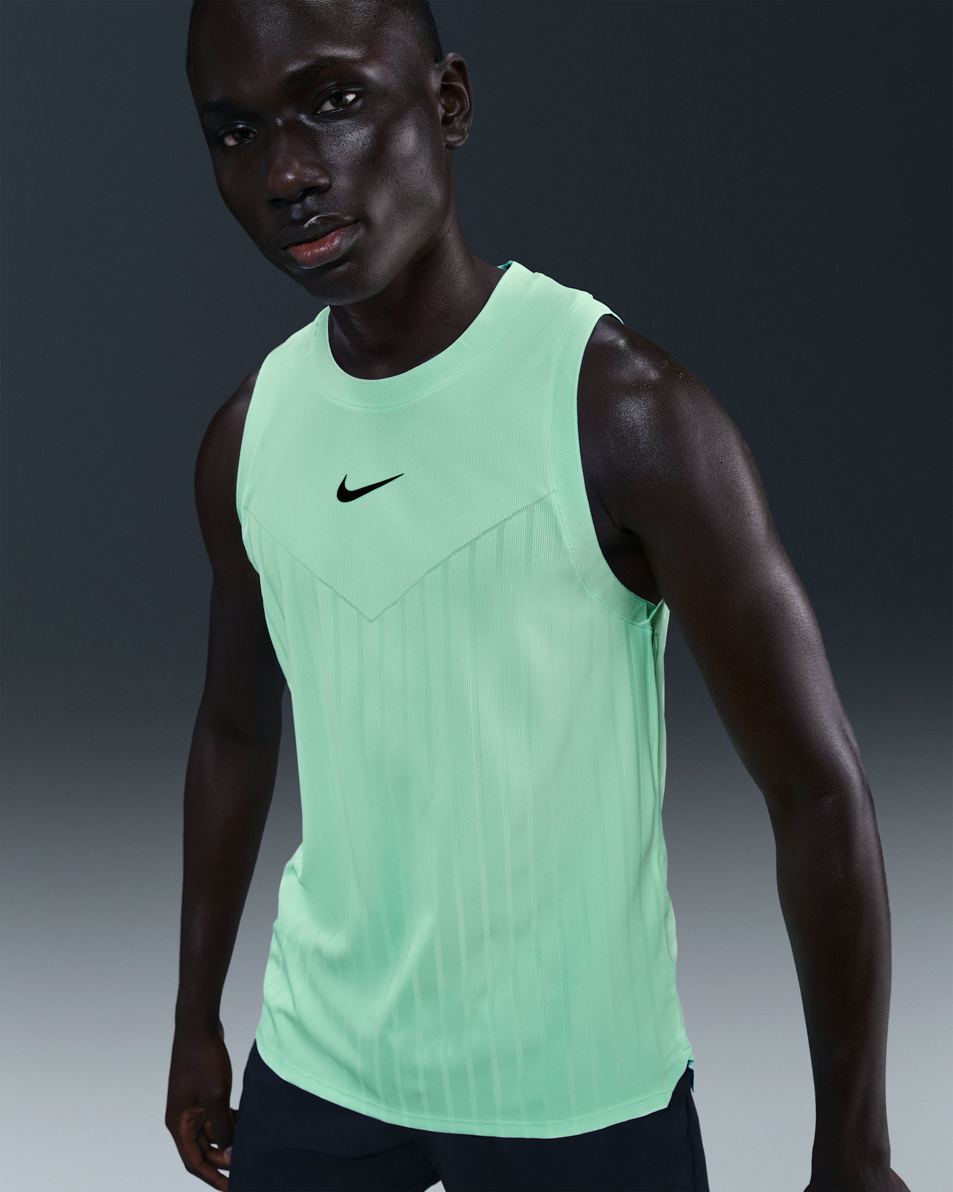 NikeCourt Slam Men's Dri-FIT ADV Tennis Tank Top - Mint Foam