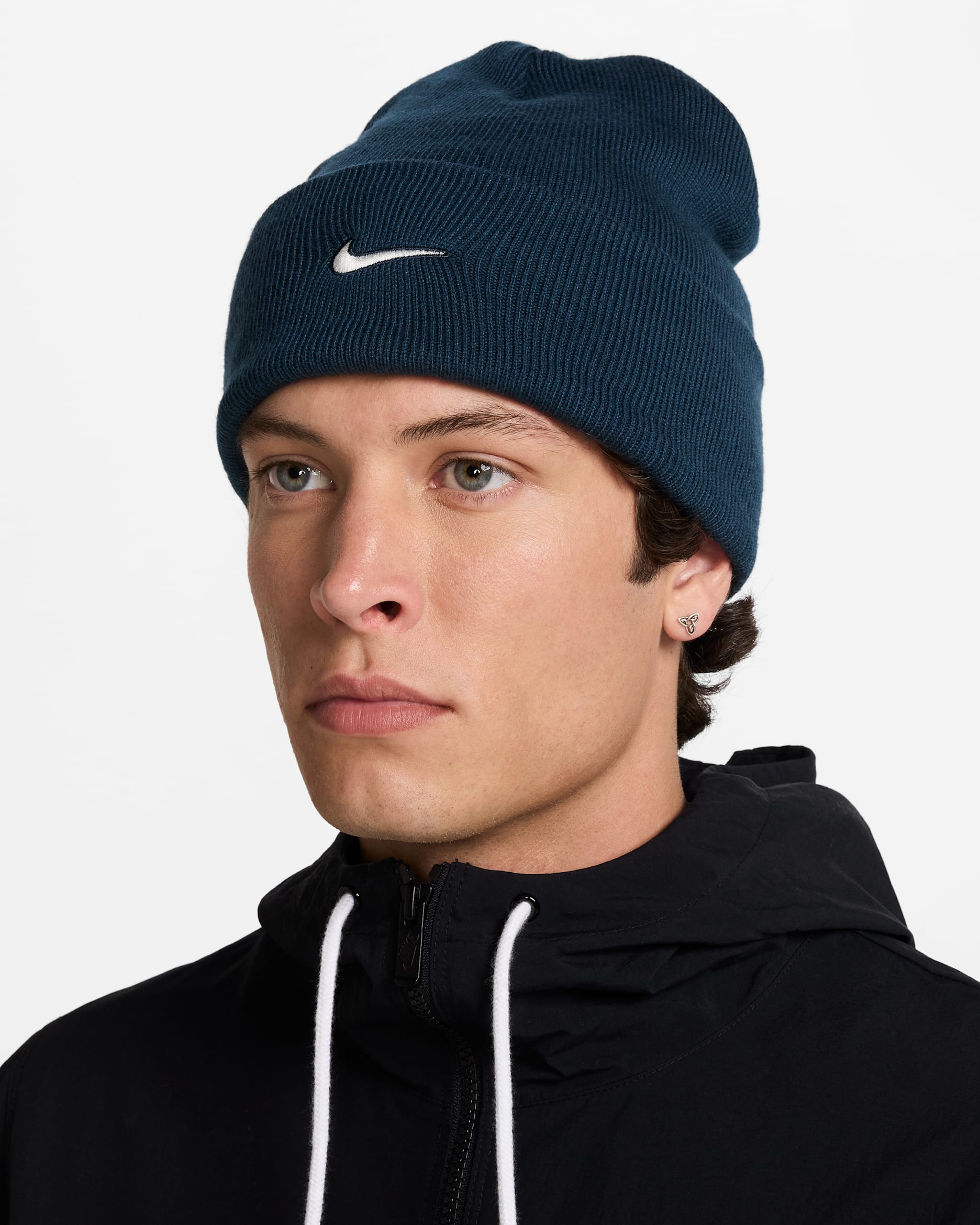 Nike Peak Swoosh Beanie - Armory Navy/Sail