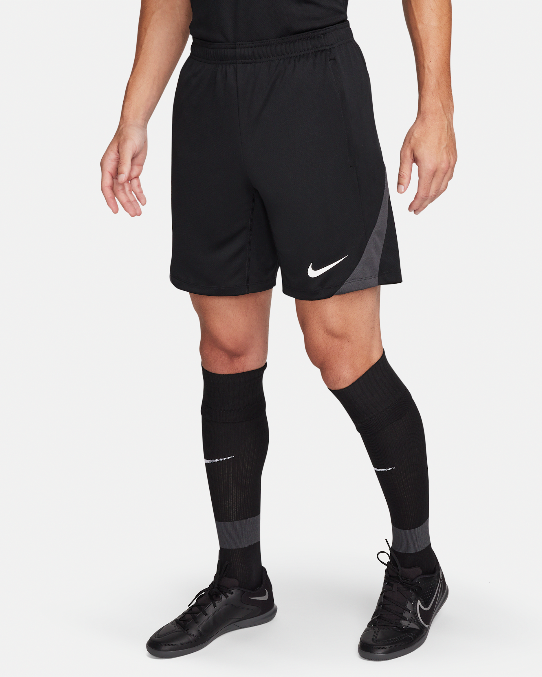 Ανδρικό ποδοσφαιρικό σορτς Dri-FIT Nike Strike - Μαύρο/Μαύρο/Anthracite/Λευκό