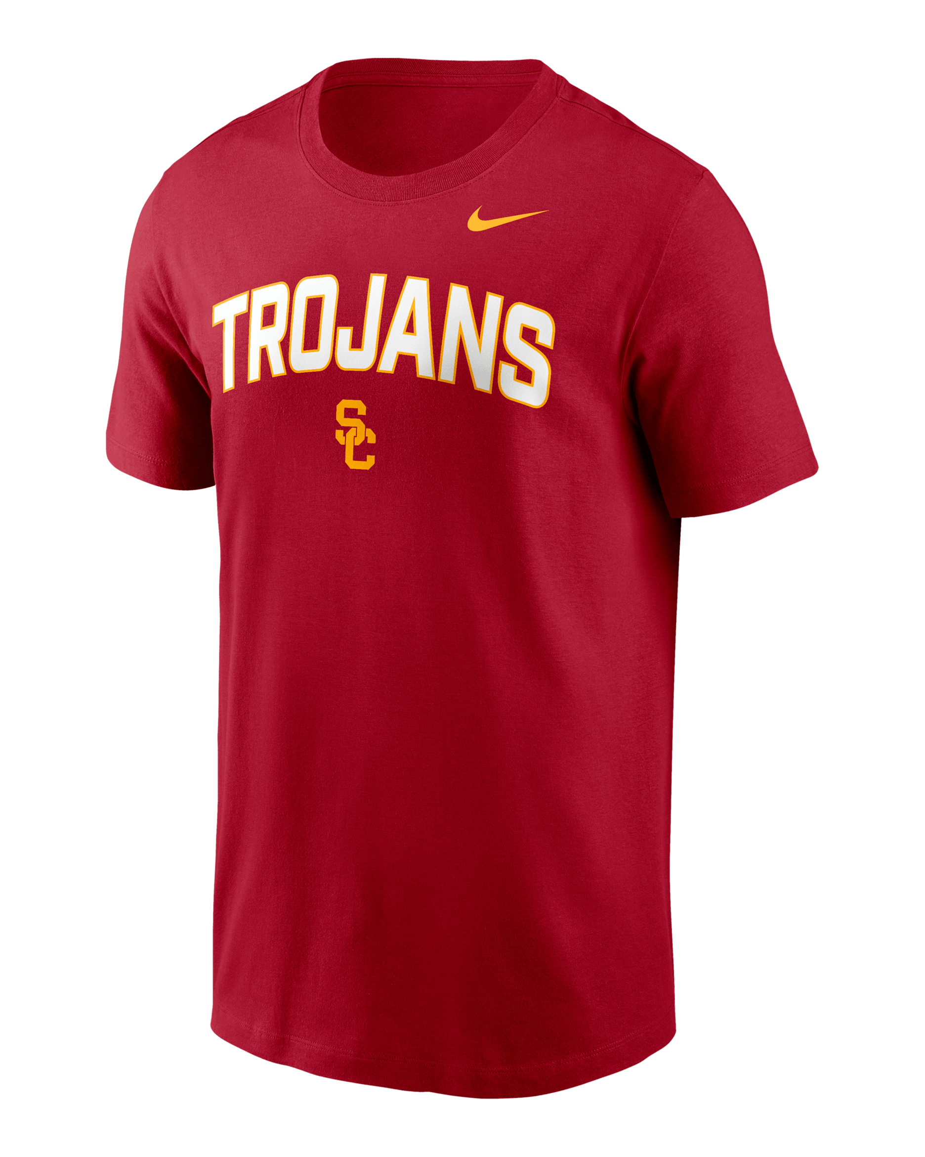 USC Primetime Arch Stack Men's Nike College T-Shirt - Team Crimson