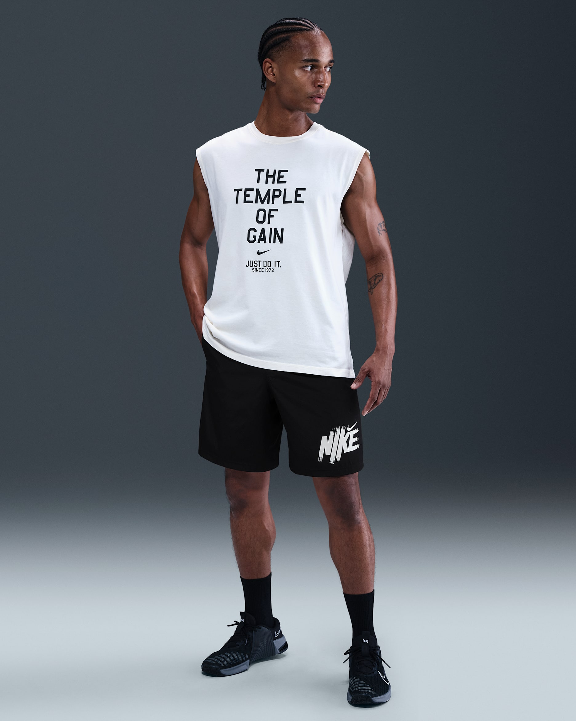 Nike Form Men's Dri-FIT 23cm (approx.) Unlined Versatile Shorts - Black/White