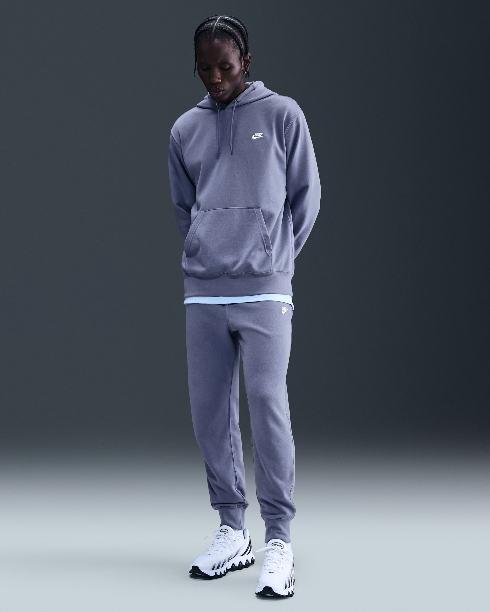 Nike Club joggingbroek van sweatstof voor heren - World Indigo/World Indigo/Wit