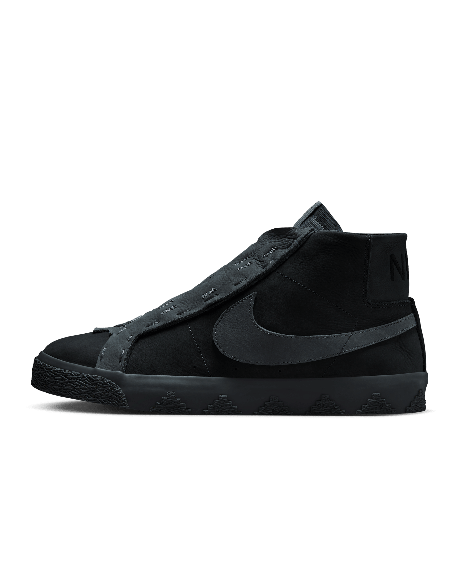 Nike Zoom Blazer Mid Skate Shoes - Anthracite/Dark Smoke Grey