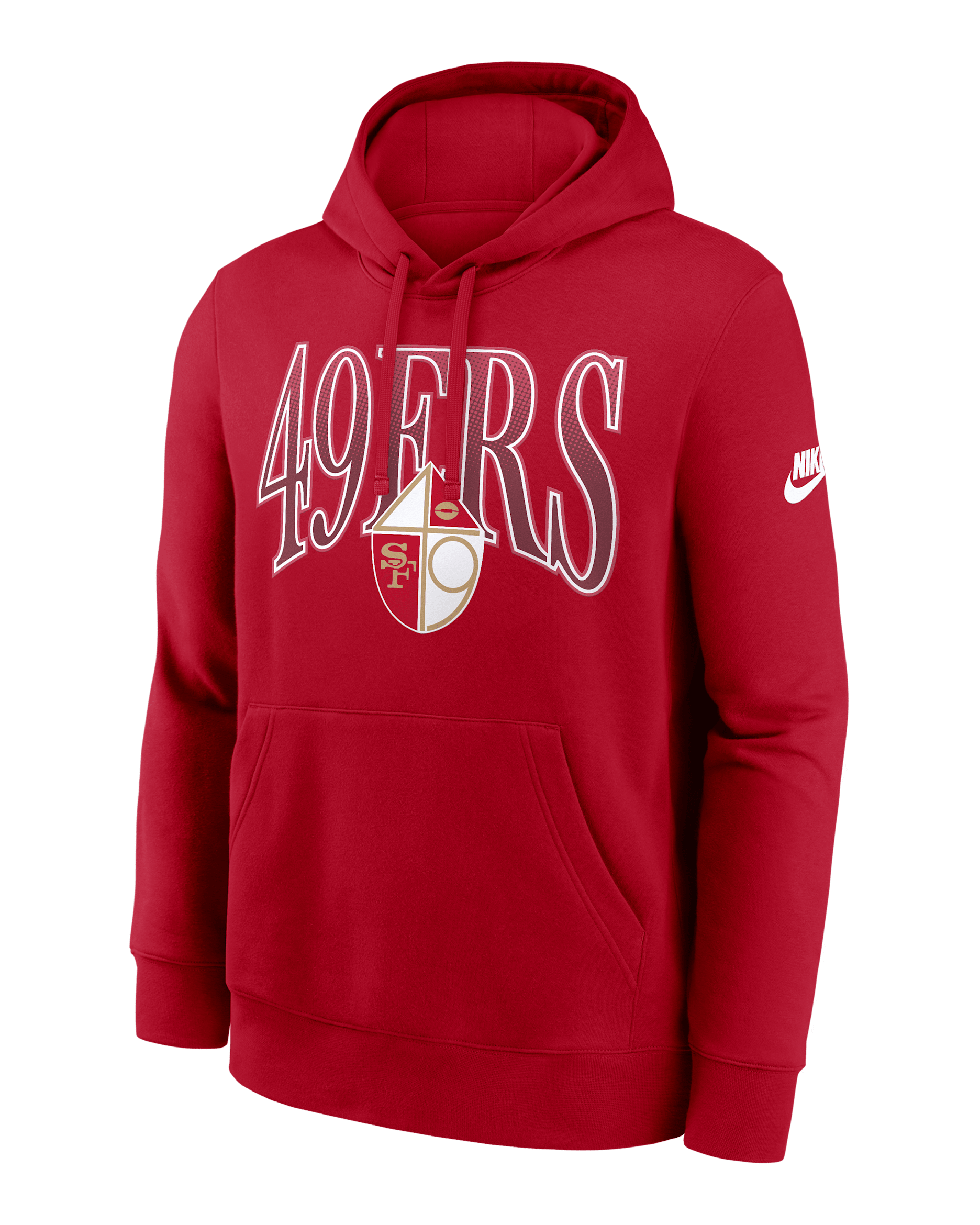 Sudadera con gorro sin cierre Nike de la NFL para hombre San Francisco 49ers Rewind Club - Rojo universitario