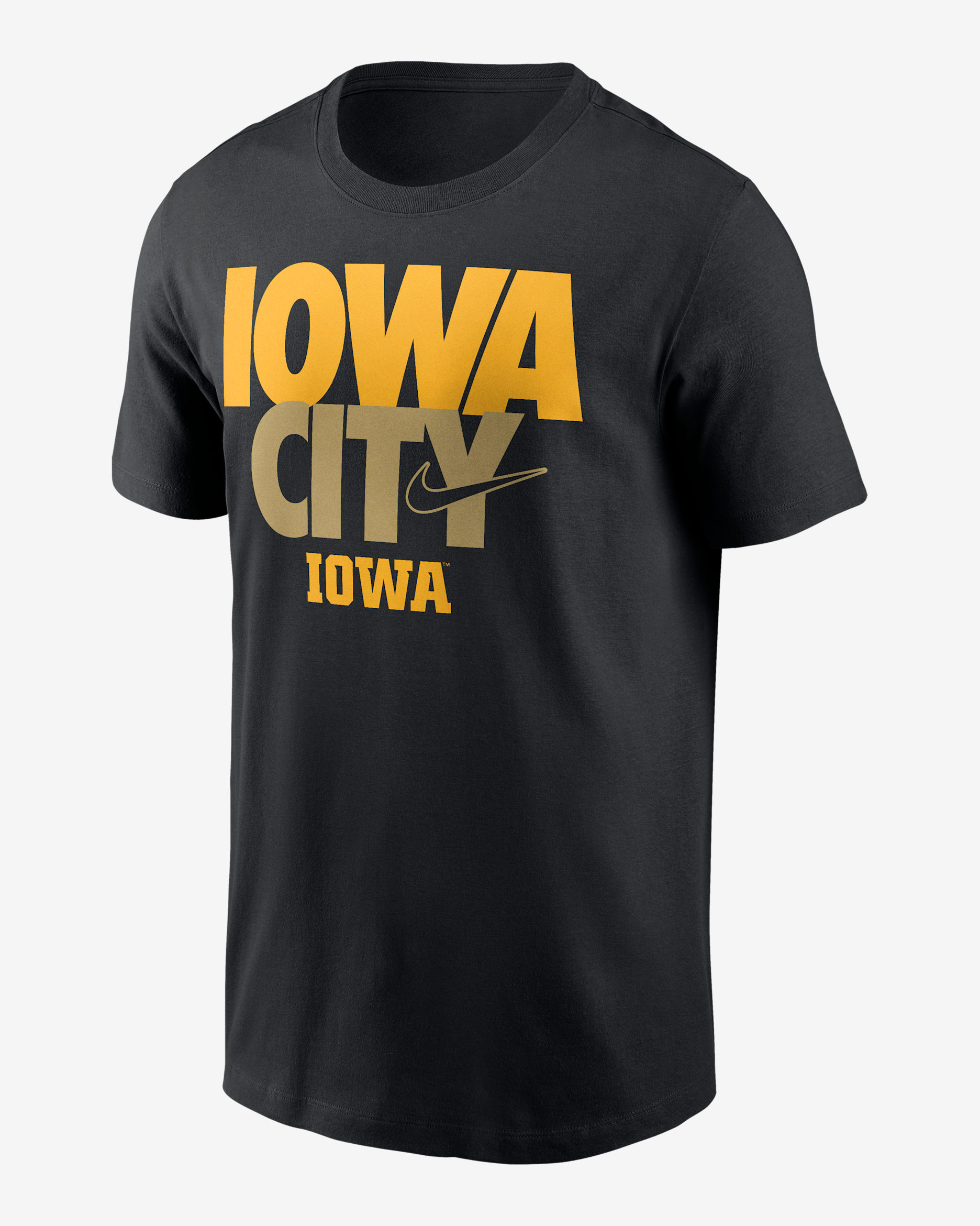 Playera universitaria Nike para hombre Iowa Campus Local Madness - Negro