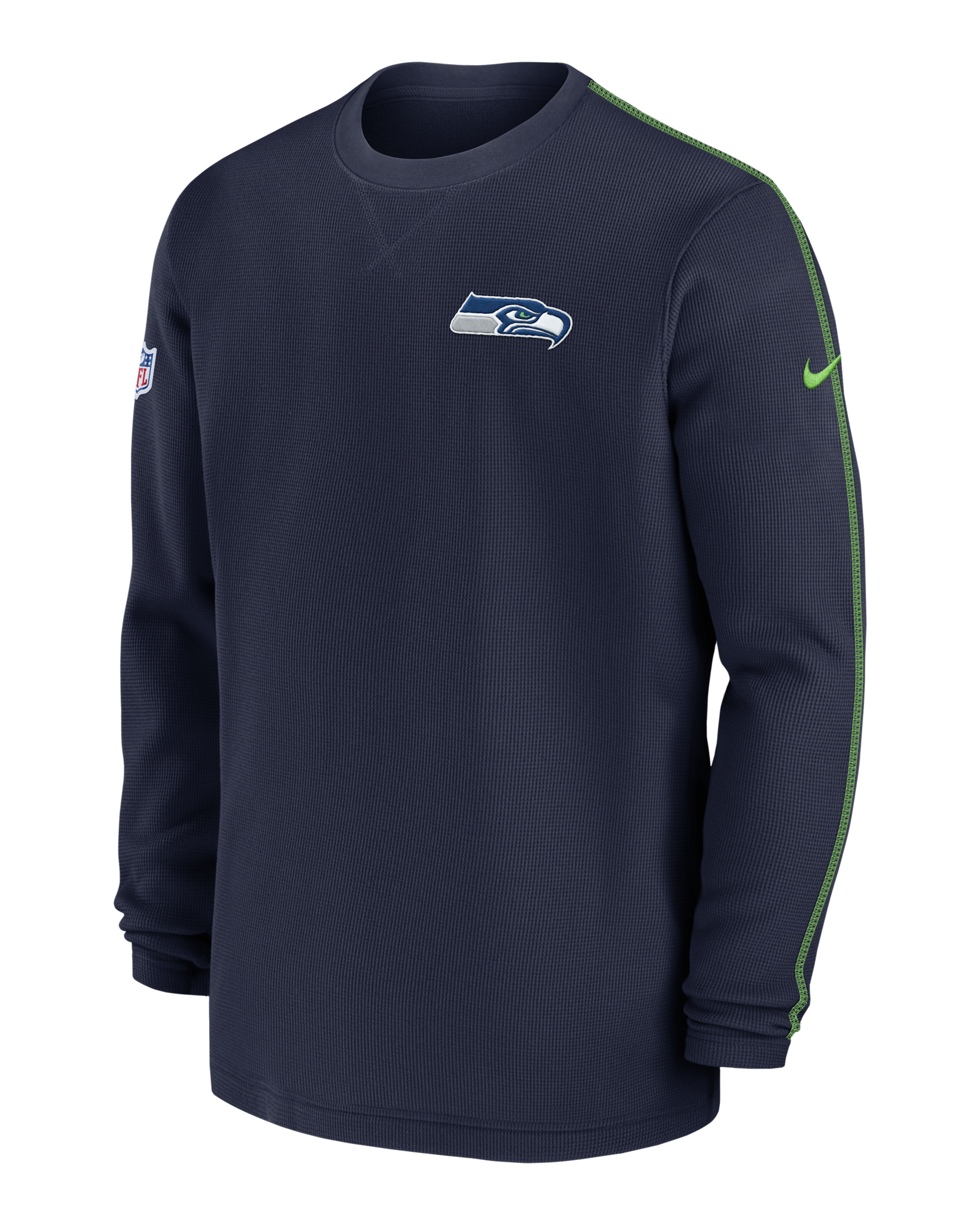 Seattle Seahawks Sideline Coach Men’s Nike NFL Long-Sleeve Top - Navy