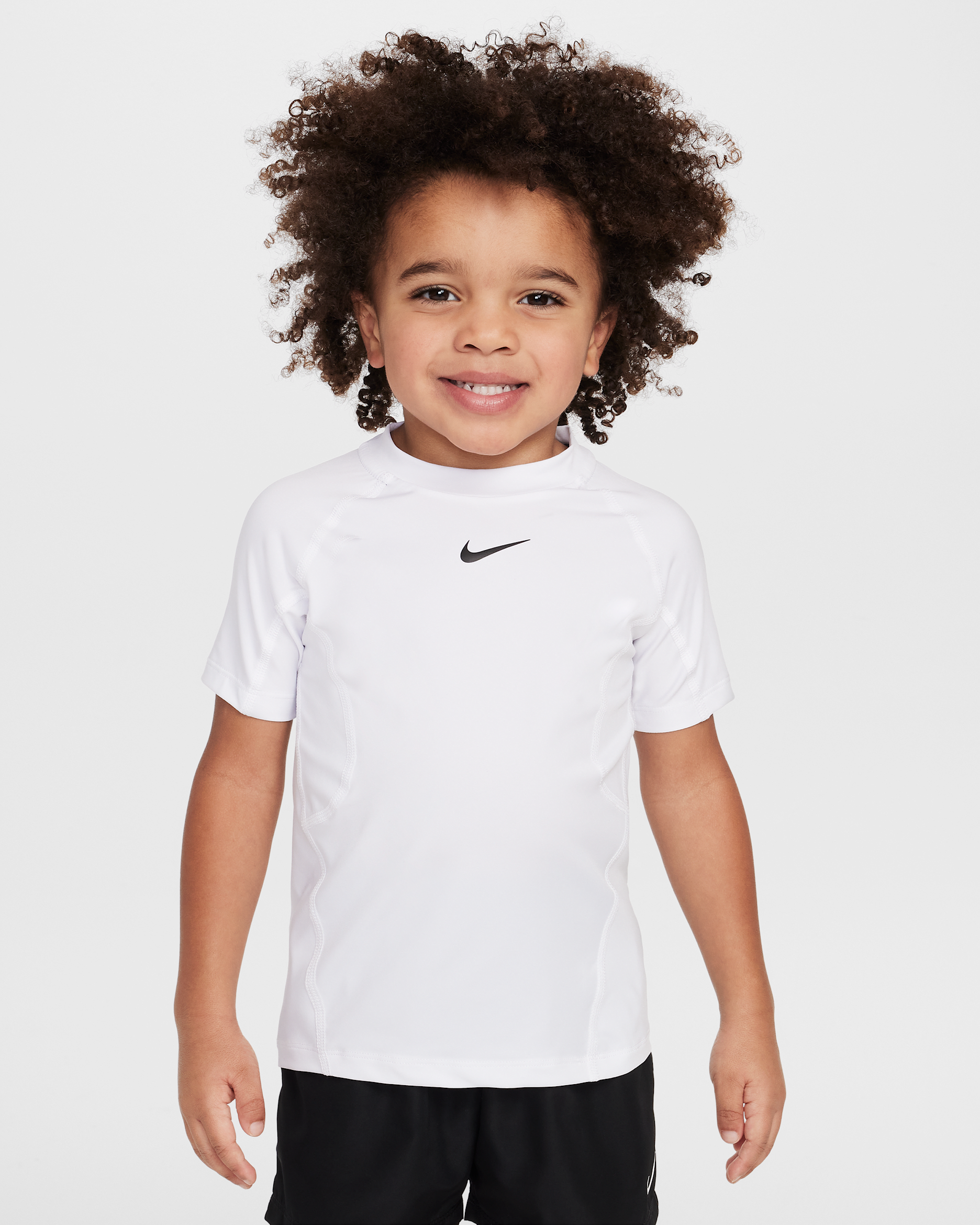 Nike Dri-FIT Pro Toddler Short Sleeve Top - White