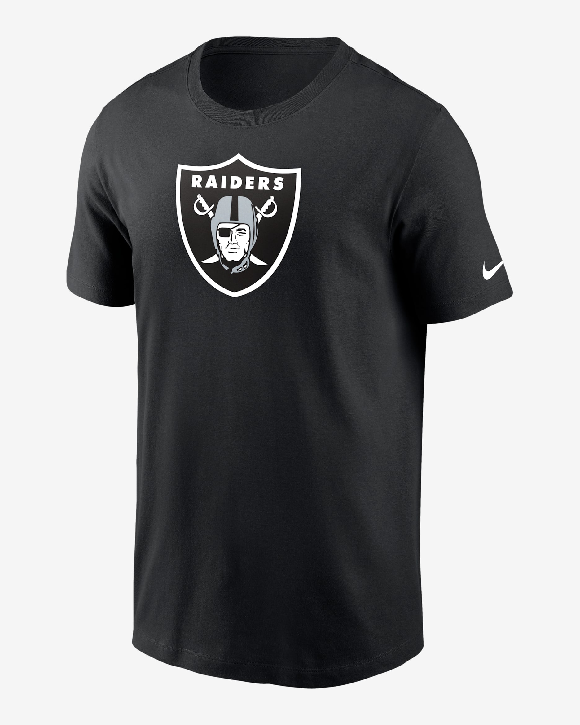 T-shirt Nike Logo Essential (NFL Las Vegas Raiders) för män - Svart