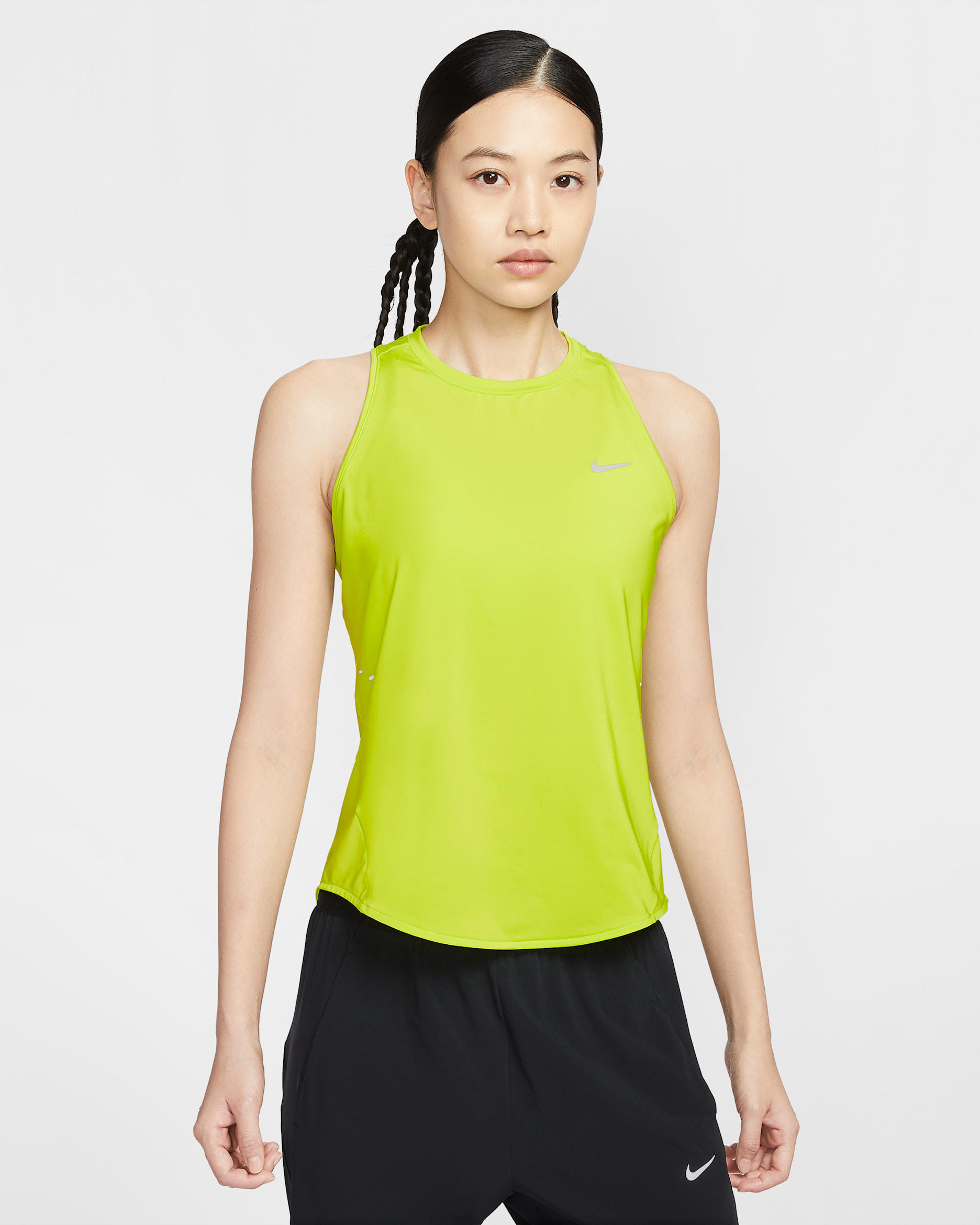 Nike Swift 女款 Dri-FIT 跑步背心上衣 - Cyber