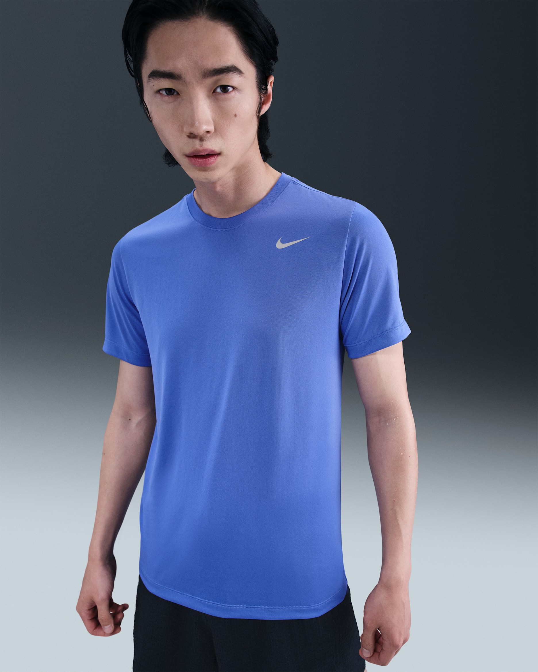 ナイキ Dri-FITメンズ フィットネス Tシャツ - コメットブルー/マットシルバー