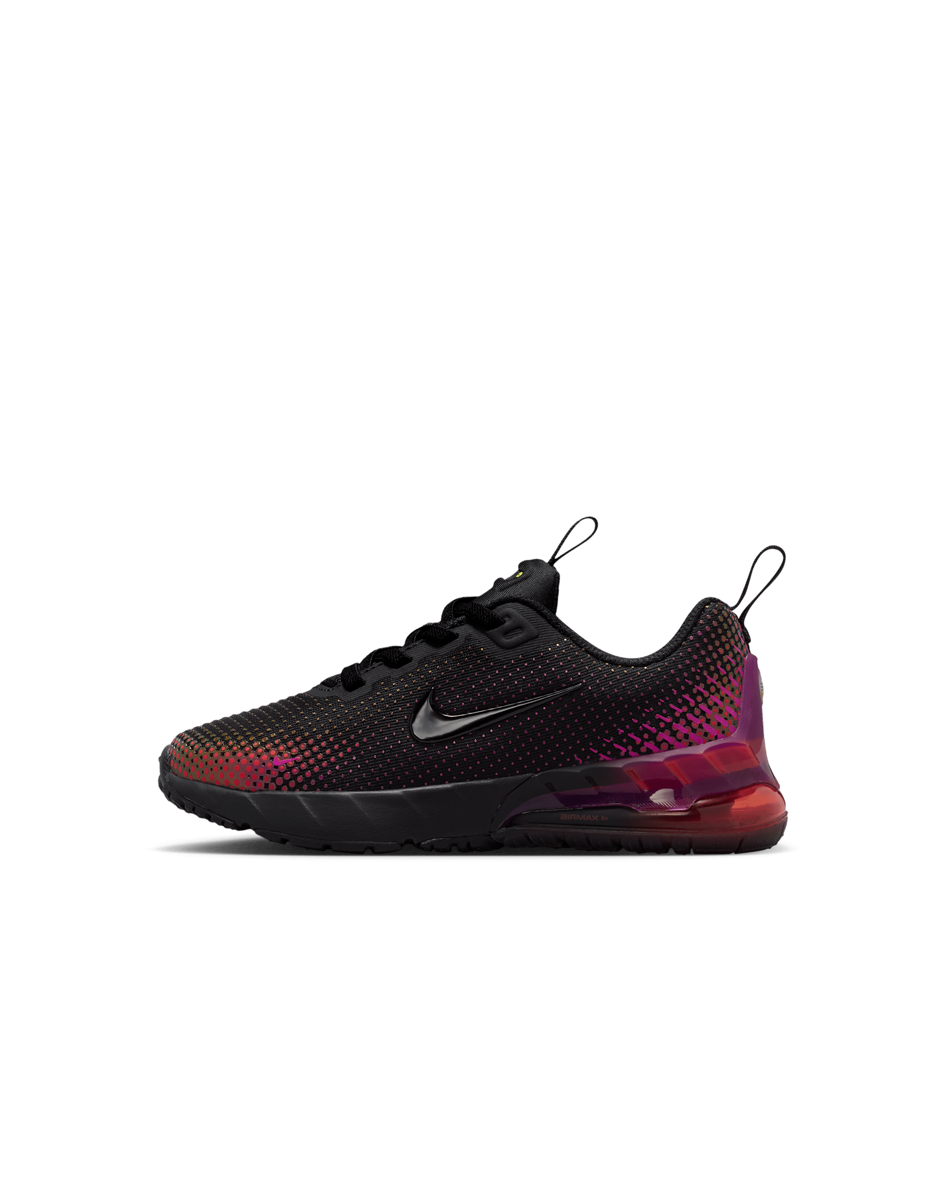 Tenis para niño de preescolar Nike Air Max Phoenix - Negro/Morado vivo/Rojo reto/Negro