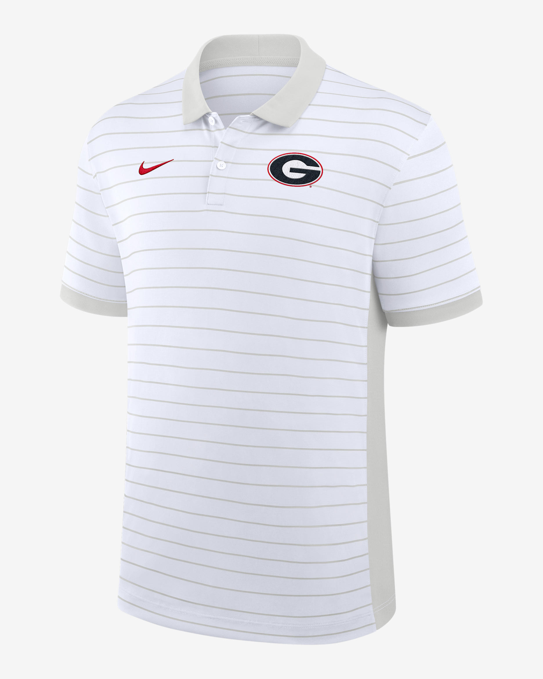 Georgia Sideline Victory Stripe Men's Nike Dri-FIT College Polo - Grey