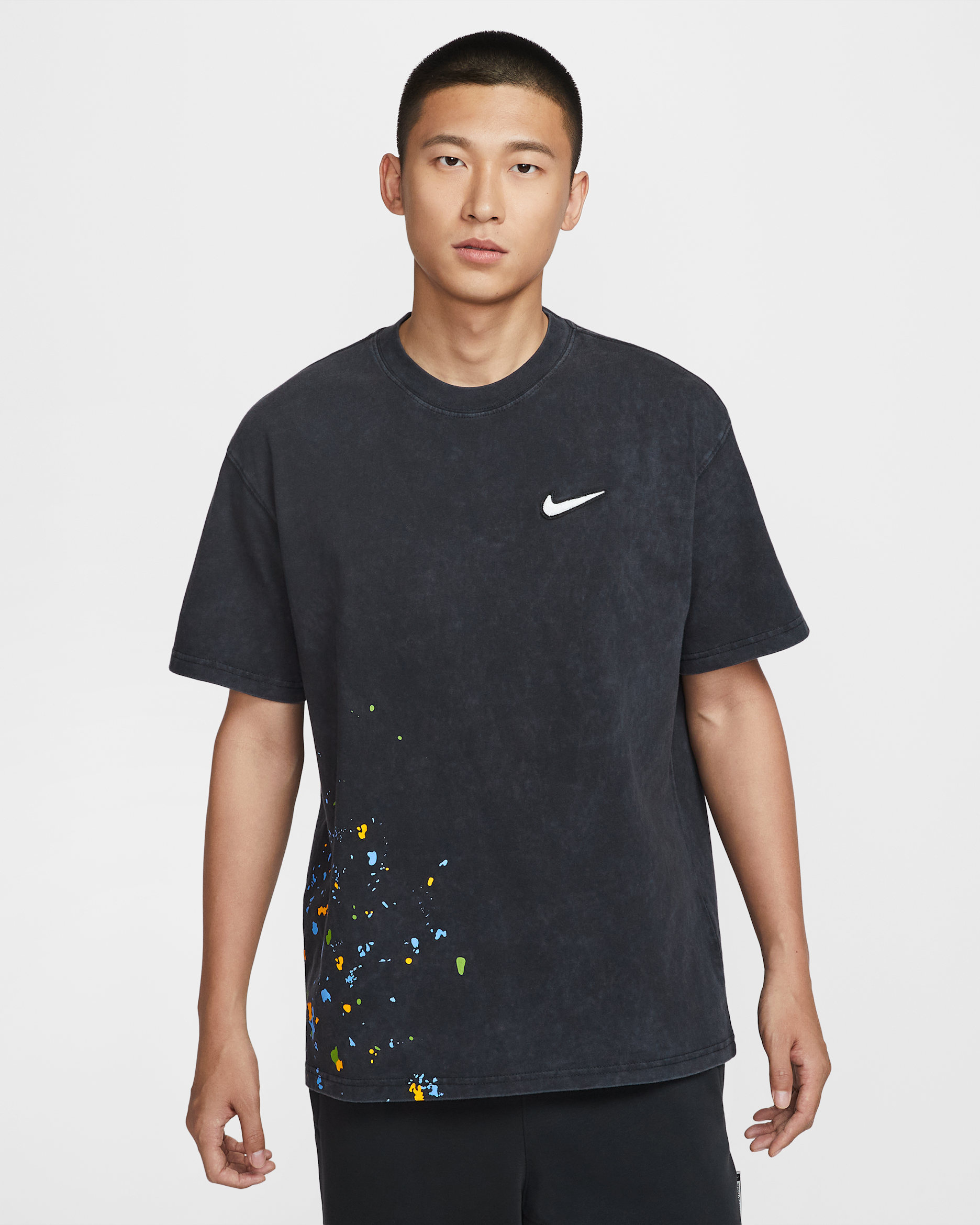 Nike 男款 Max90 籃球 T 恤 - 黑色