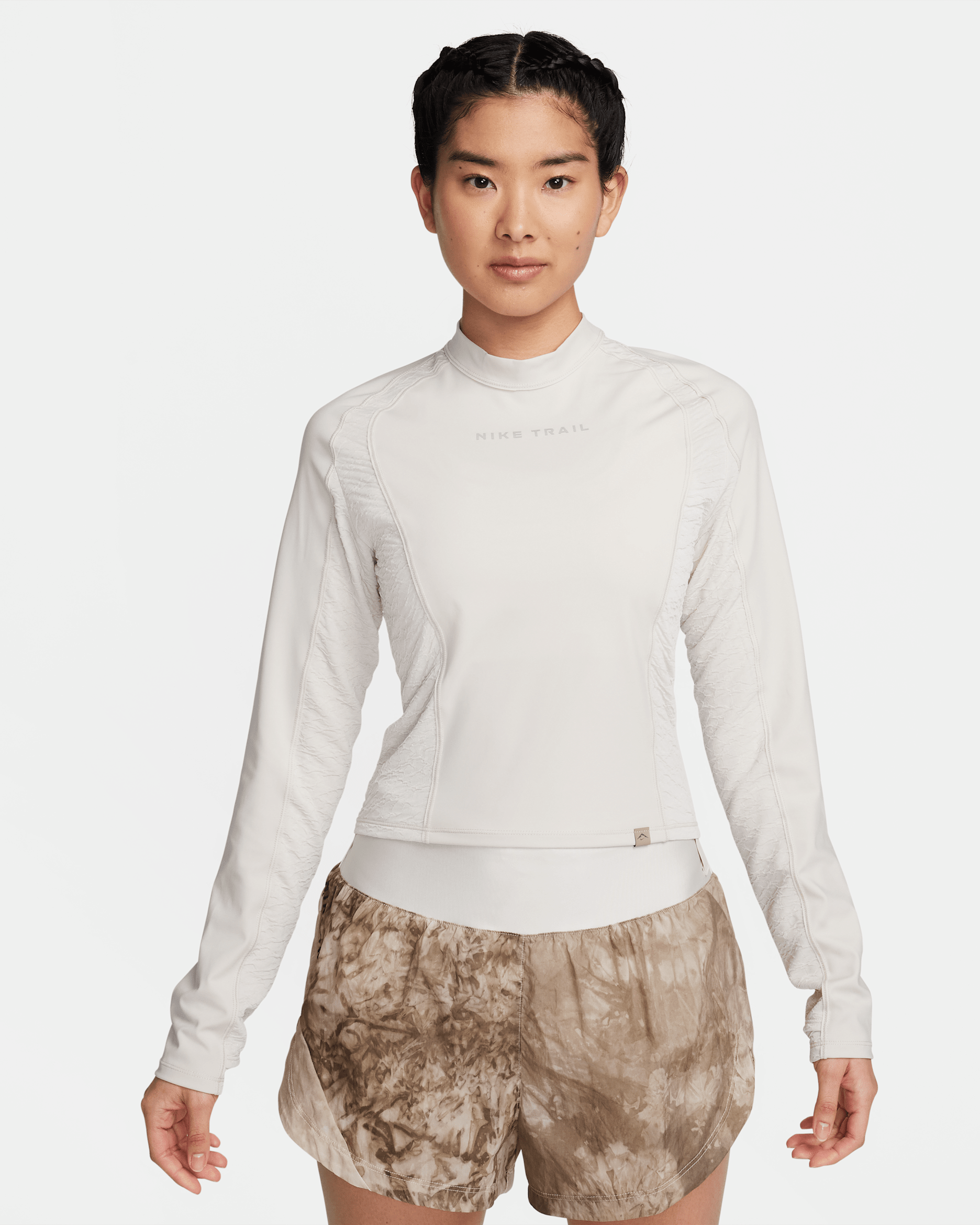 Nike Trail Women's Dri-FIT Long-Sleeve Running Top - Light Orewood Brown/Light Orewood Brown/Khaki