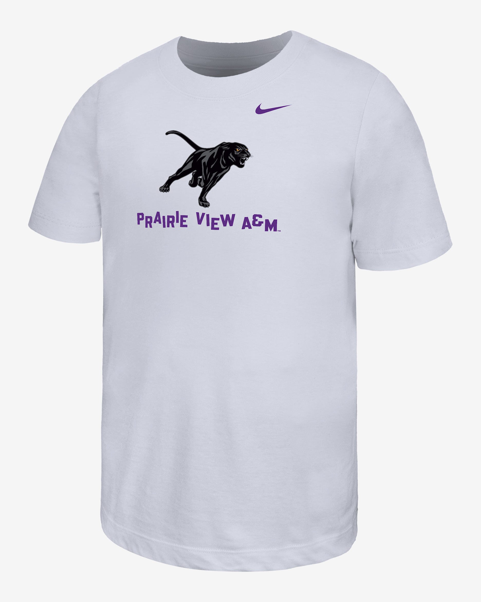 Nike College (Prairie View A&M University) Big Kids' Short-Sleeve T-Shirt - White