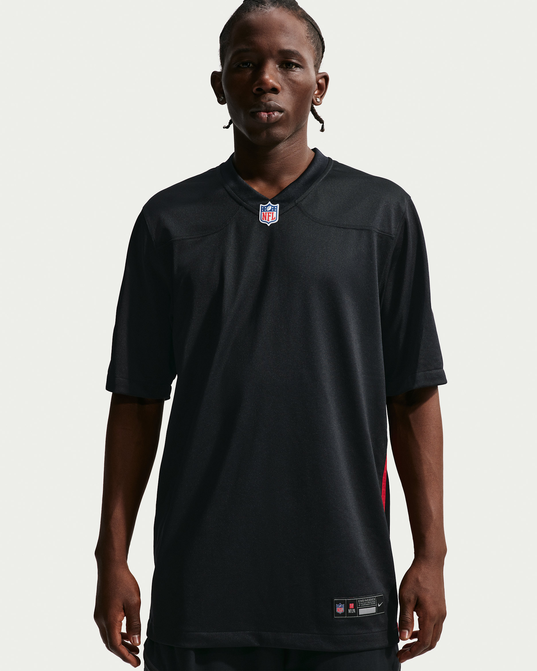 Jersey de juego Nike de la NFL para hombre Atlanta Falcons - Negro