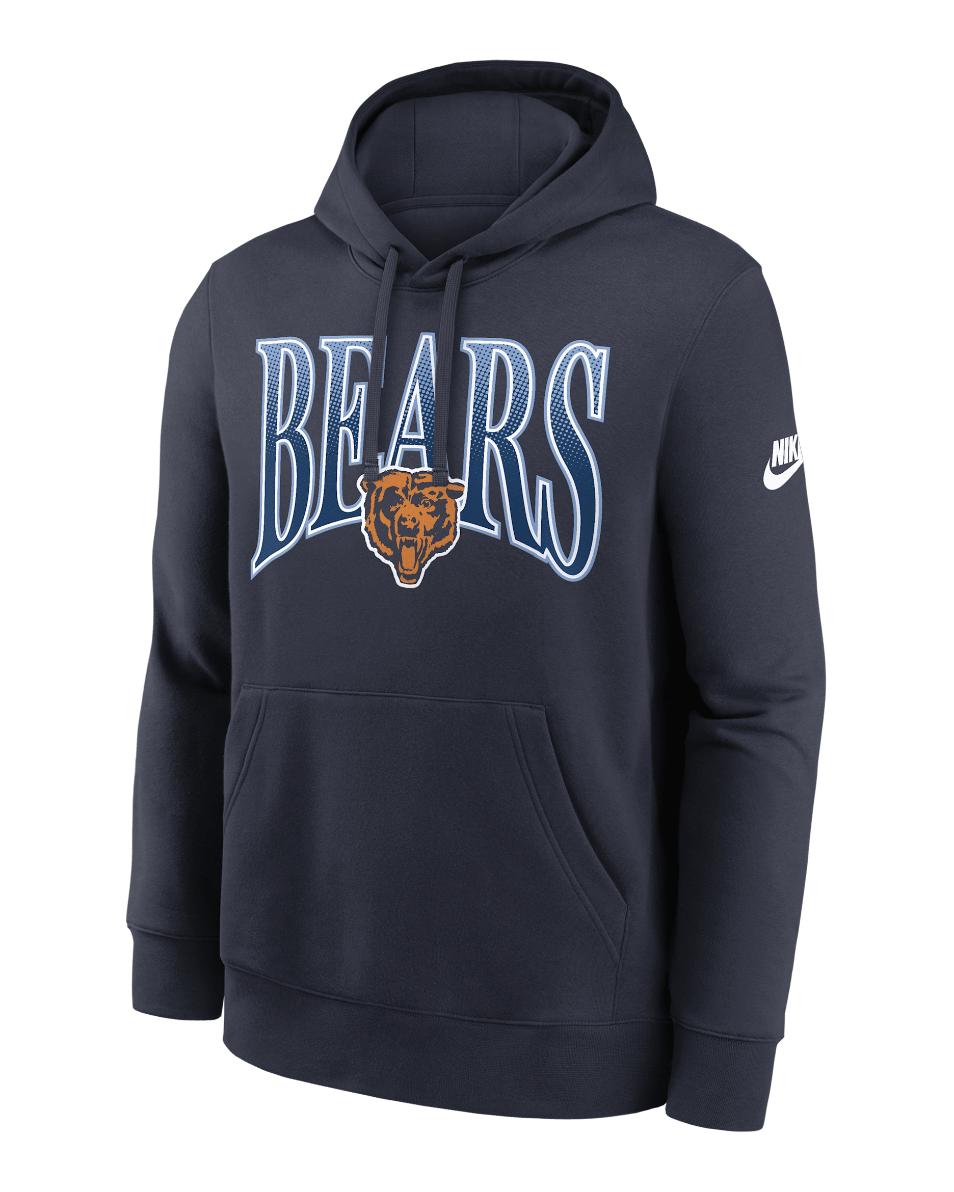 Chicago Bears Rewind Club Men's Nike NFL Pullover Hoodie - Marine