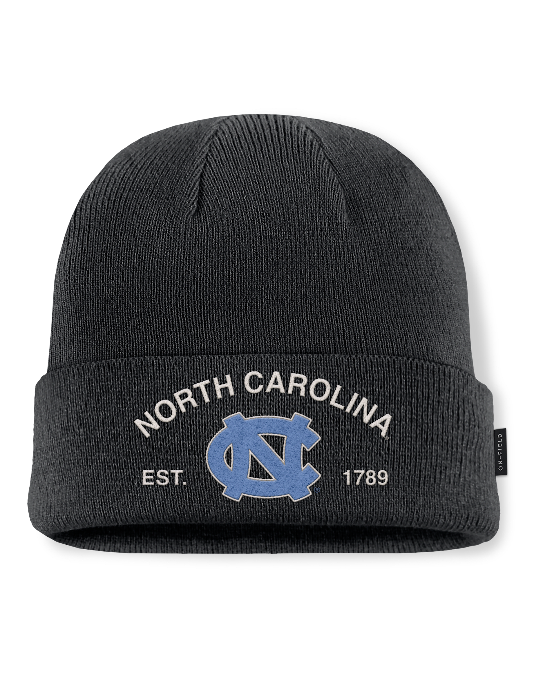 North Carolina 2025 Military Appreciation Men's Jordan Brand College Cuffed Beanie - Black