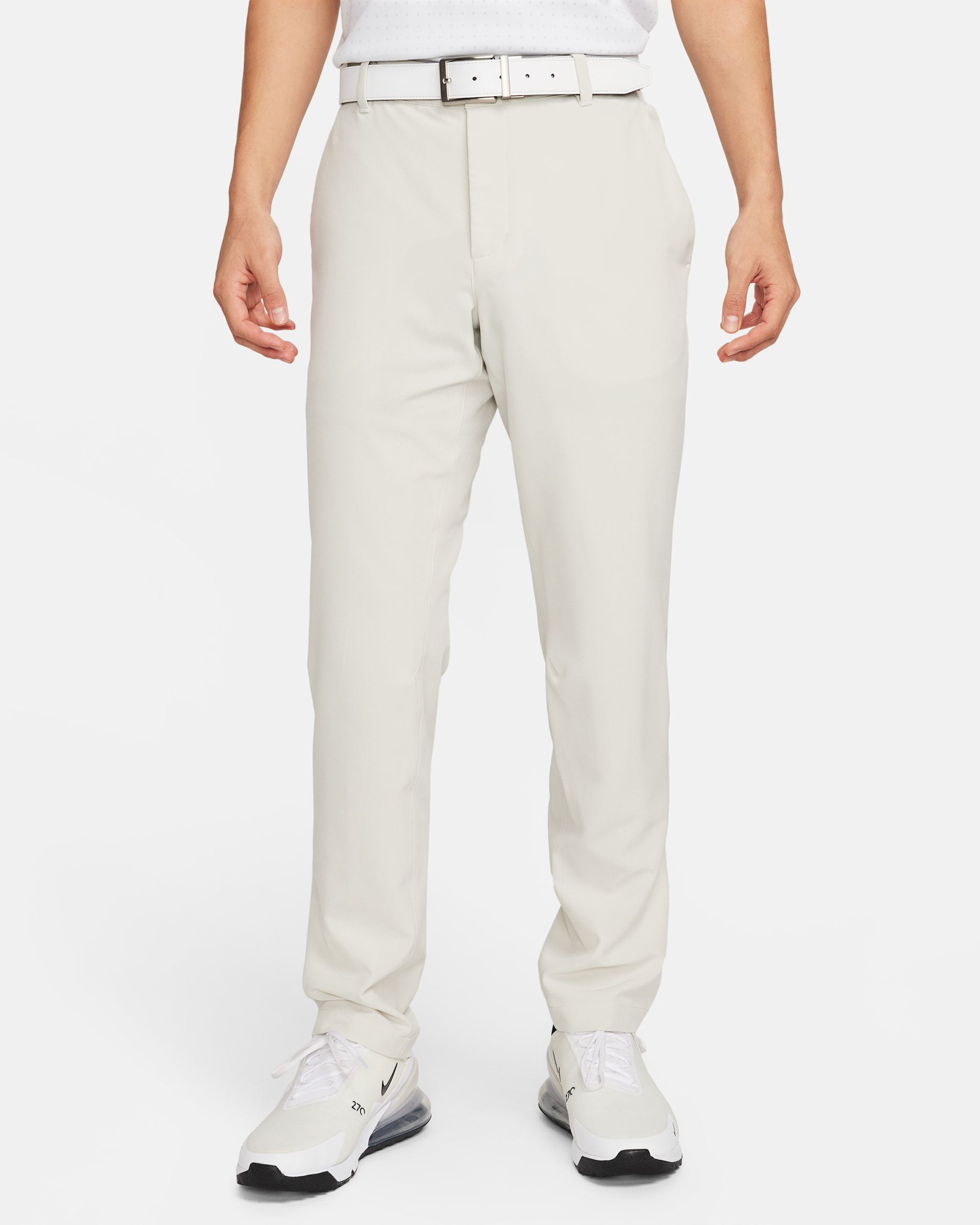 Nike Tour Repel Flex 男款高爾夫合身長褲 - Light Bone/黑色