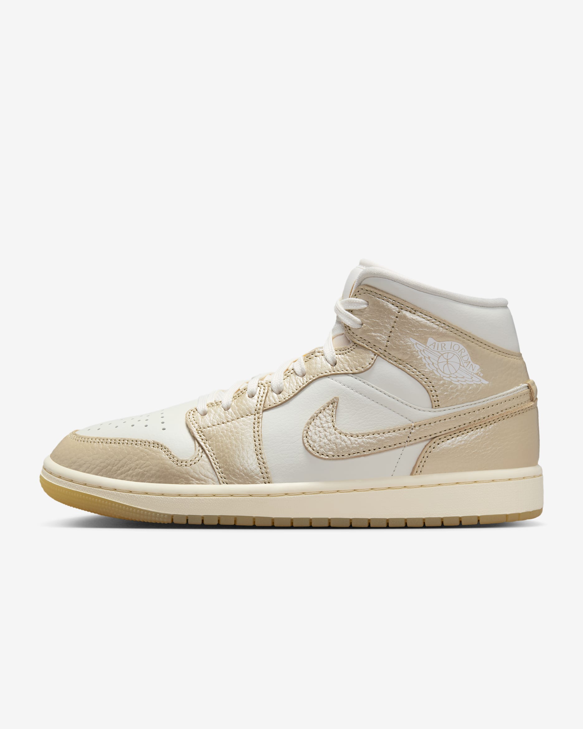 Air Jordan 1 Mid SE Women's Shoes - Sail/Pale Ivory/Team Gold