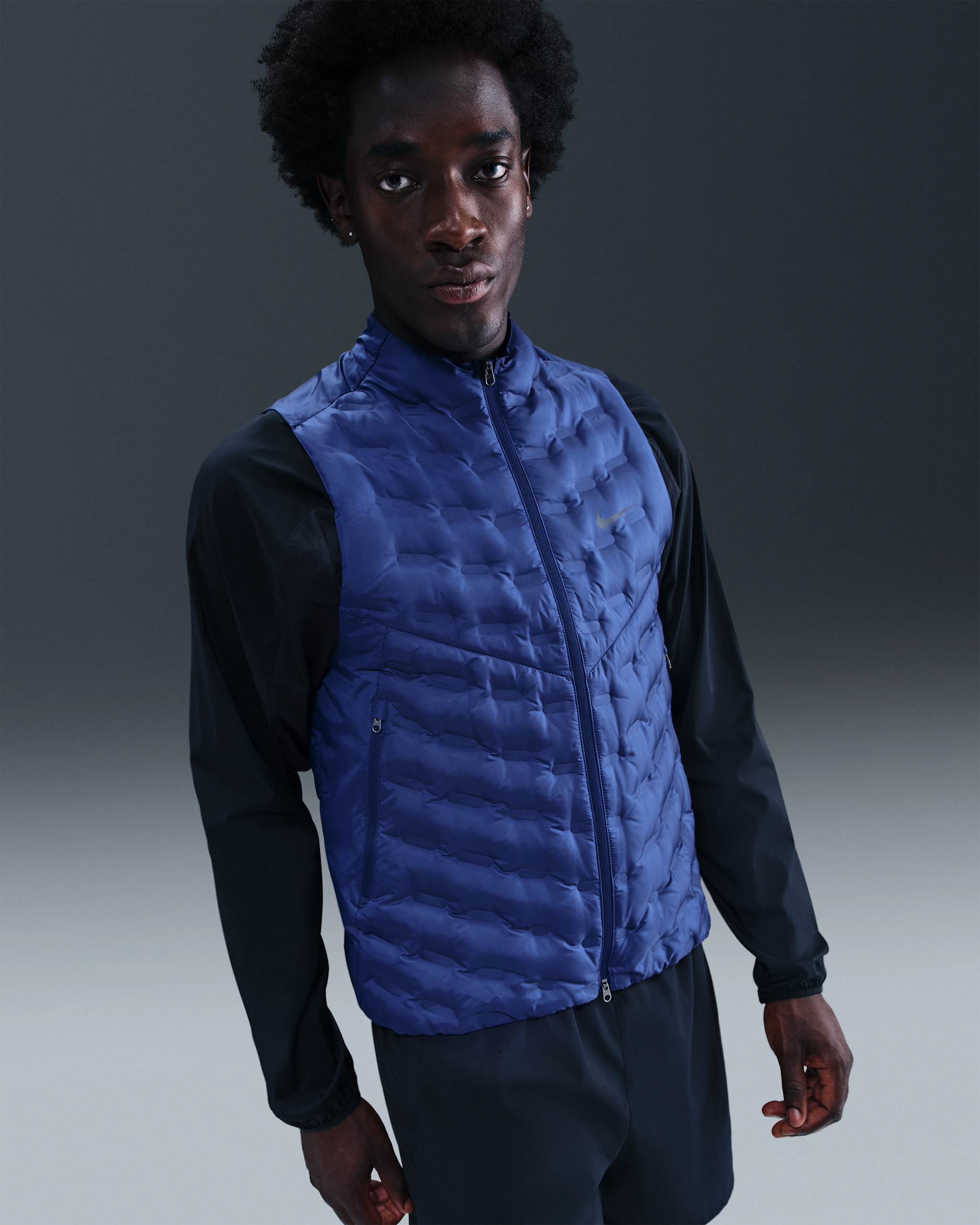 Nike Therma-FIT ADV Repel AeroLoft Men's Down Running Gilet - Blue Void